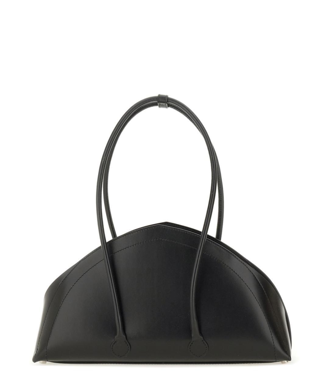 FEDERICO CINA Черная кожаная сумка тоут, фото 2