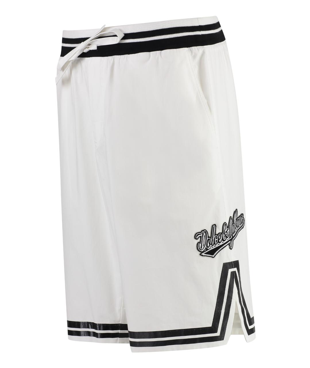 DOLCE&GABBANA Белые хлопковые шорты, фото 3