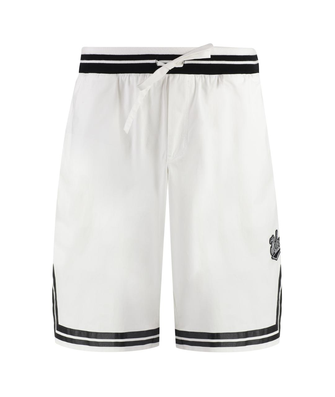 DOLCE&GABBANA Белые хлопковые шорты, фото 1