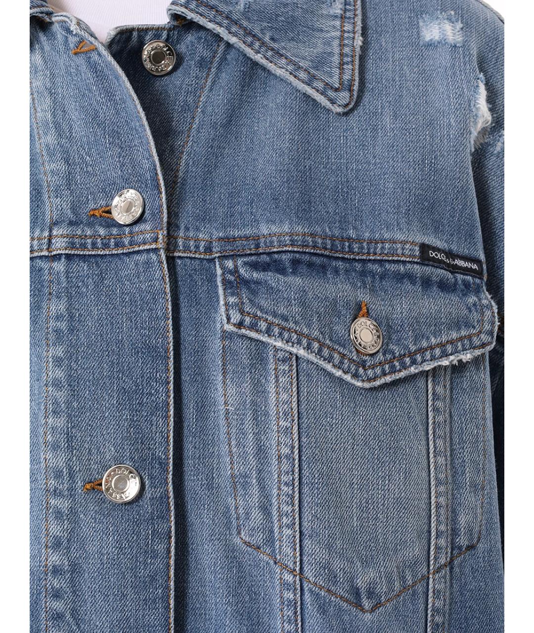 DOLCE&GABBANA Голубая деним куртка, фото 3