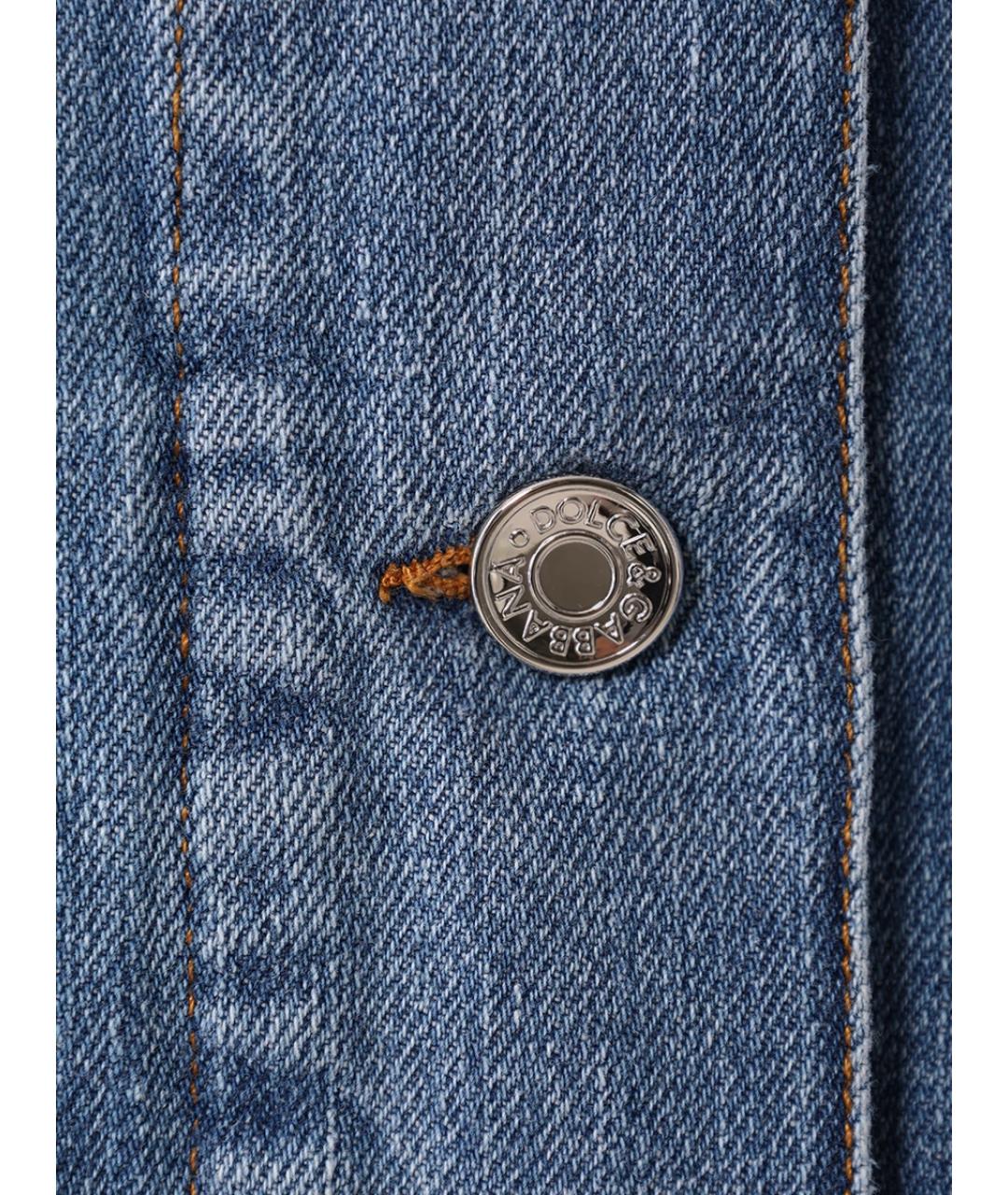 DOLCE&GABBANA Голубая деним куртка, фото 4