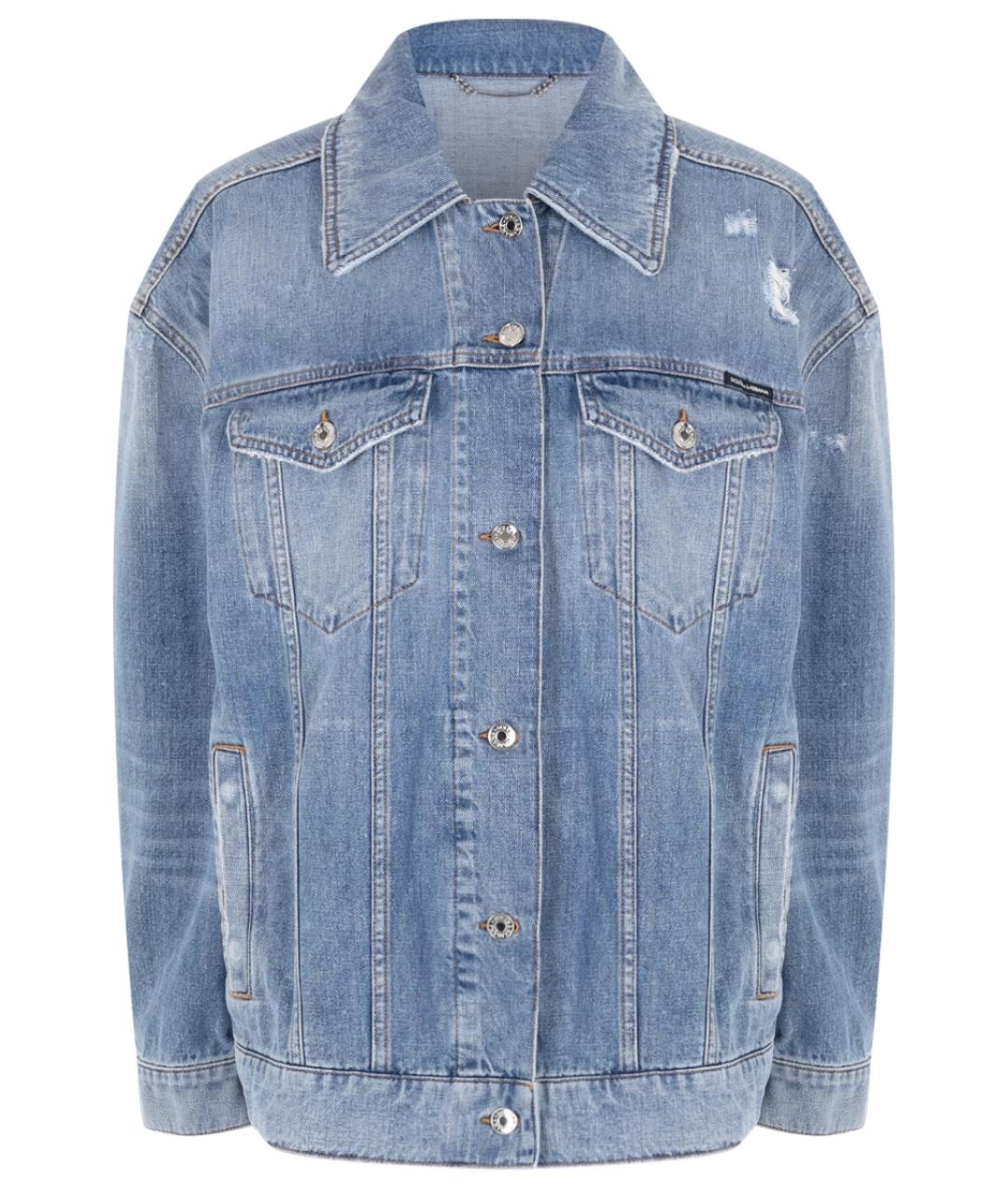 DOLCE&GABBANA Голубая деним куртка, фото 1