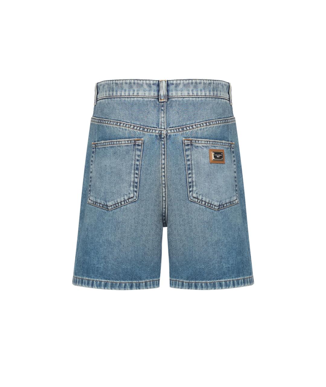 DOLCE&GABBANA Голубые деним шорты, фото 2