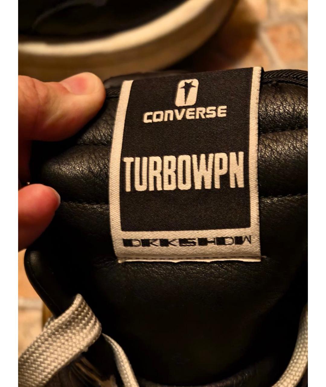 RICK OWENS DRKSHDW Черные кожаные высокие ботинки, фото 6