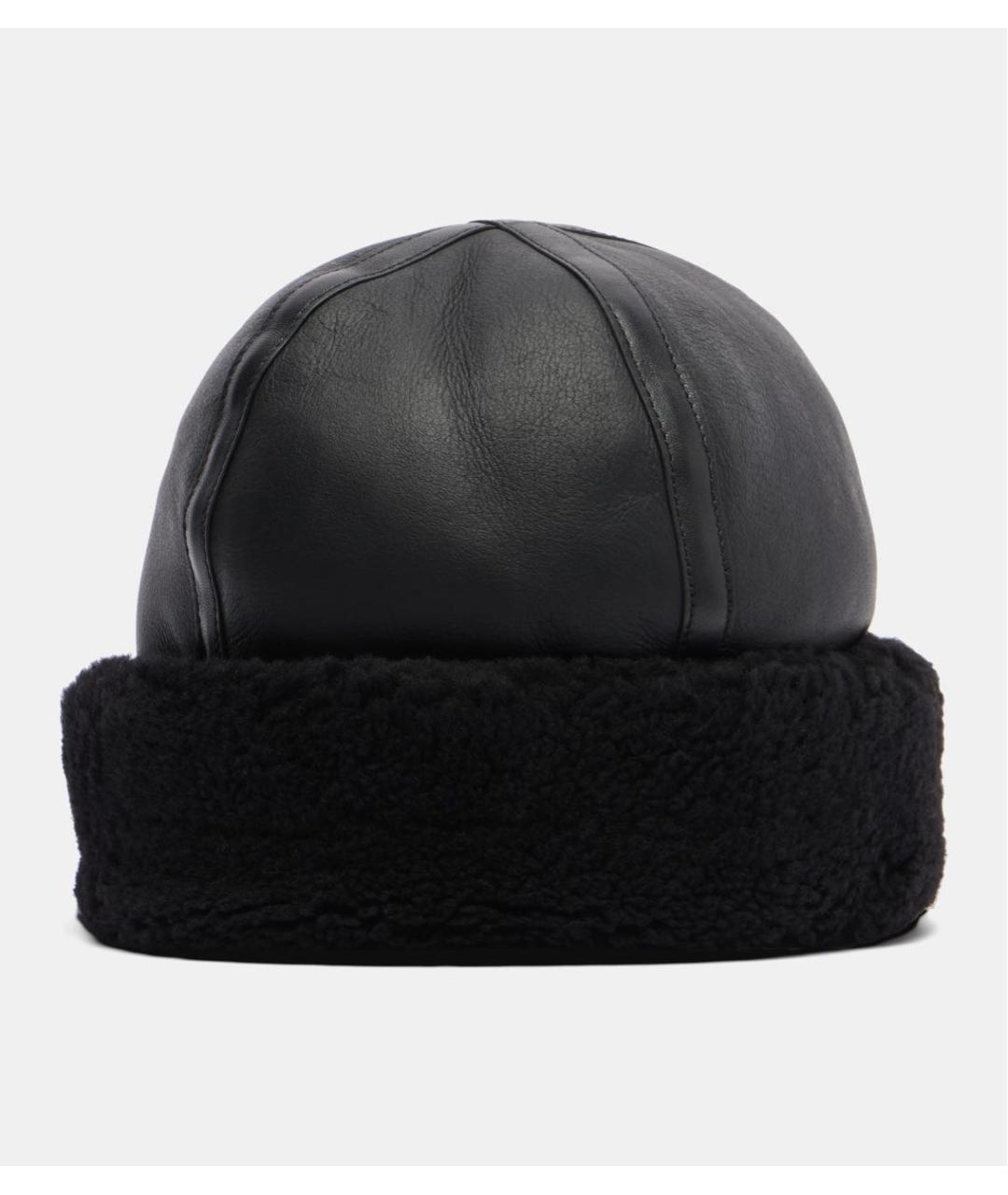 TOTEME Черная кожаная шапка, фото 5