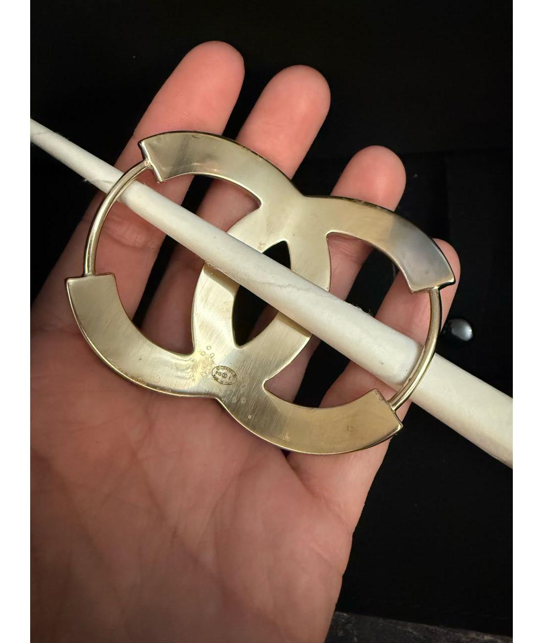 CHANEL Золотая заколка, фото 2