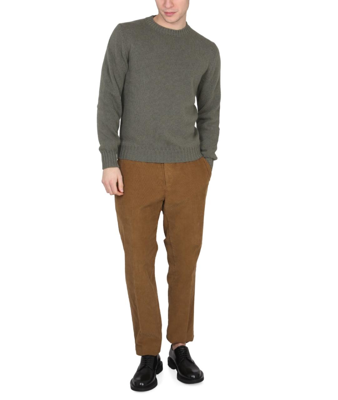 PT TORINO Зеленый шерстяной джемпер / свитер, фото 2