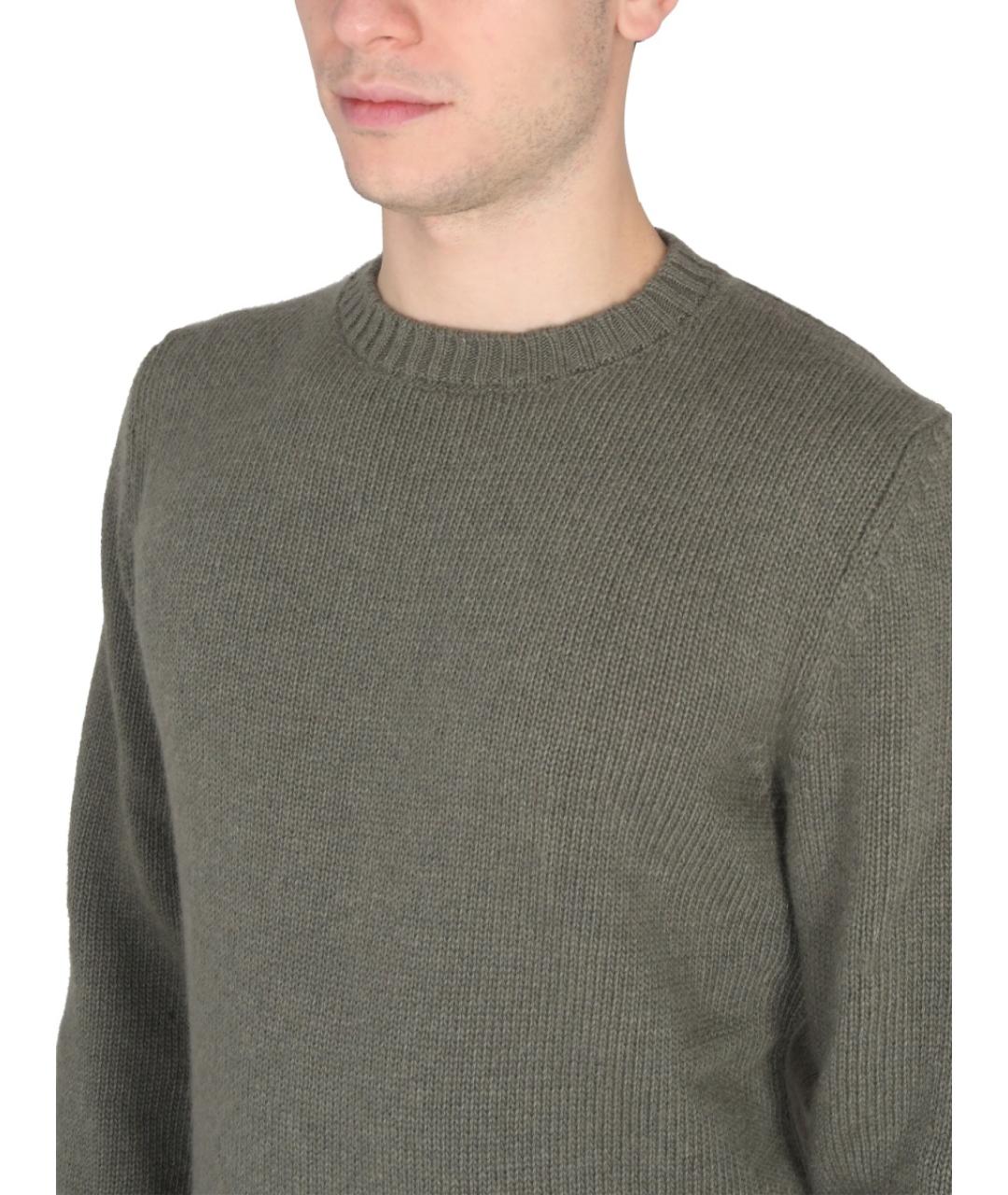 PT TORINO Зеленый шерстяной джемпер / свитер, фото 3