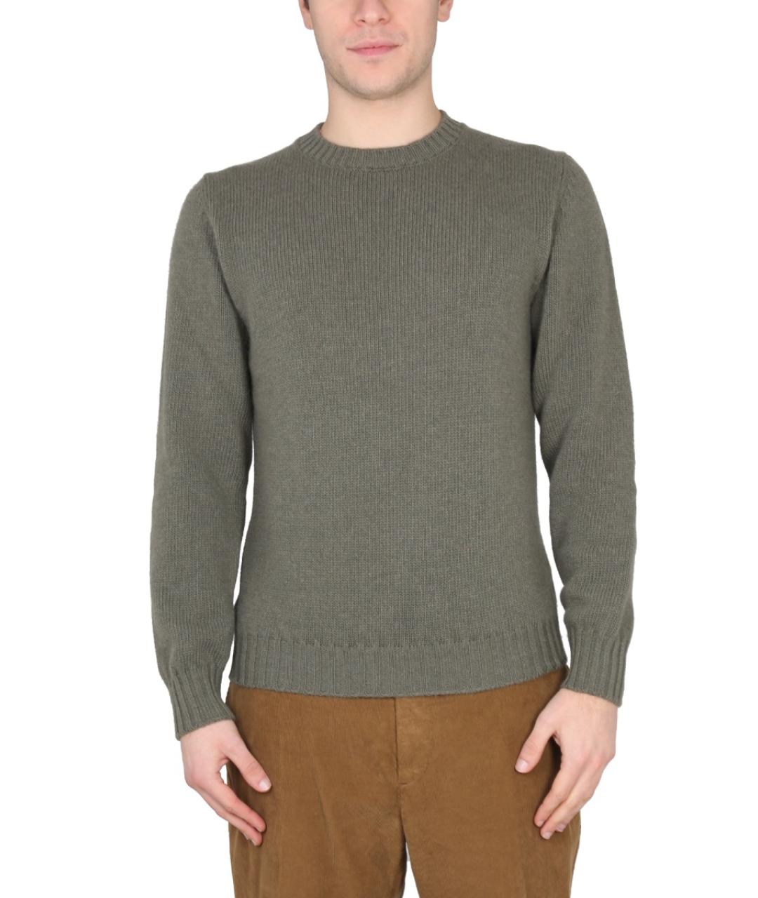 PT TORINO Зеленый шерстяной джемпер / свитер, фото 5