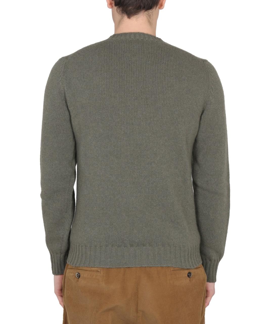 PT TORINO Зеленый шерстяной джемпер / свитер, фото 4