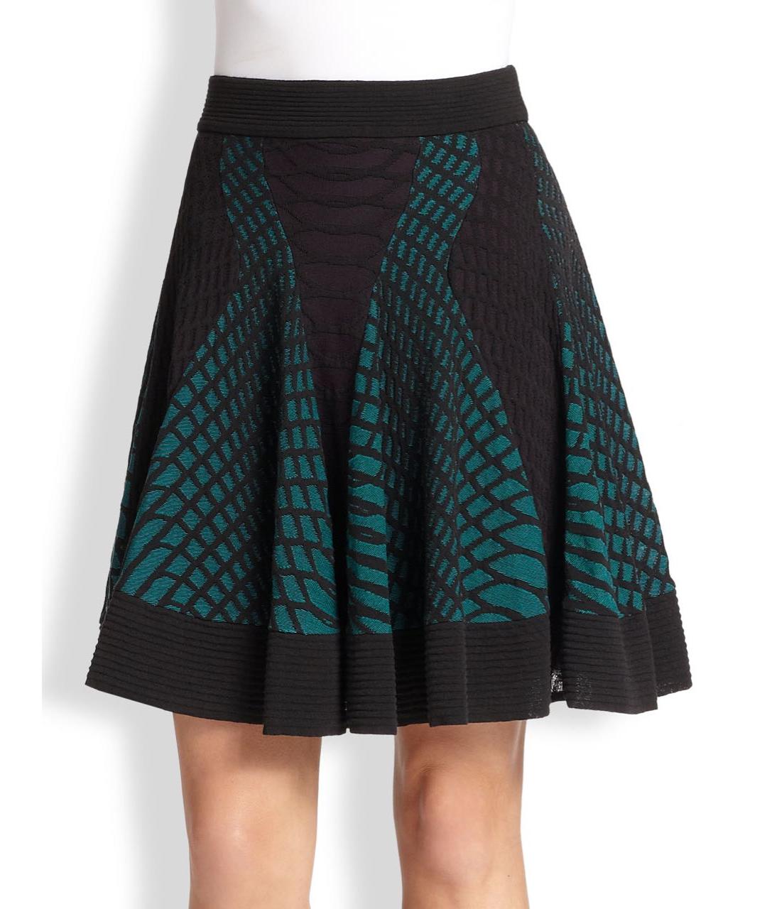 M MISSONI Мульти хлопко-эластановая юбка мини, фото 2