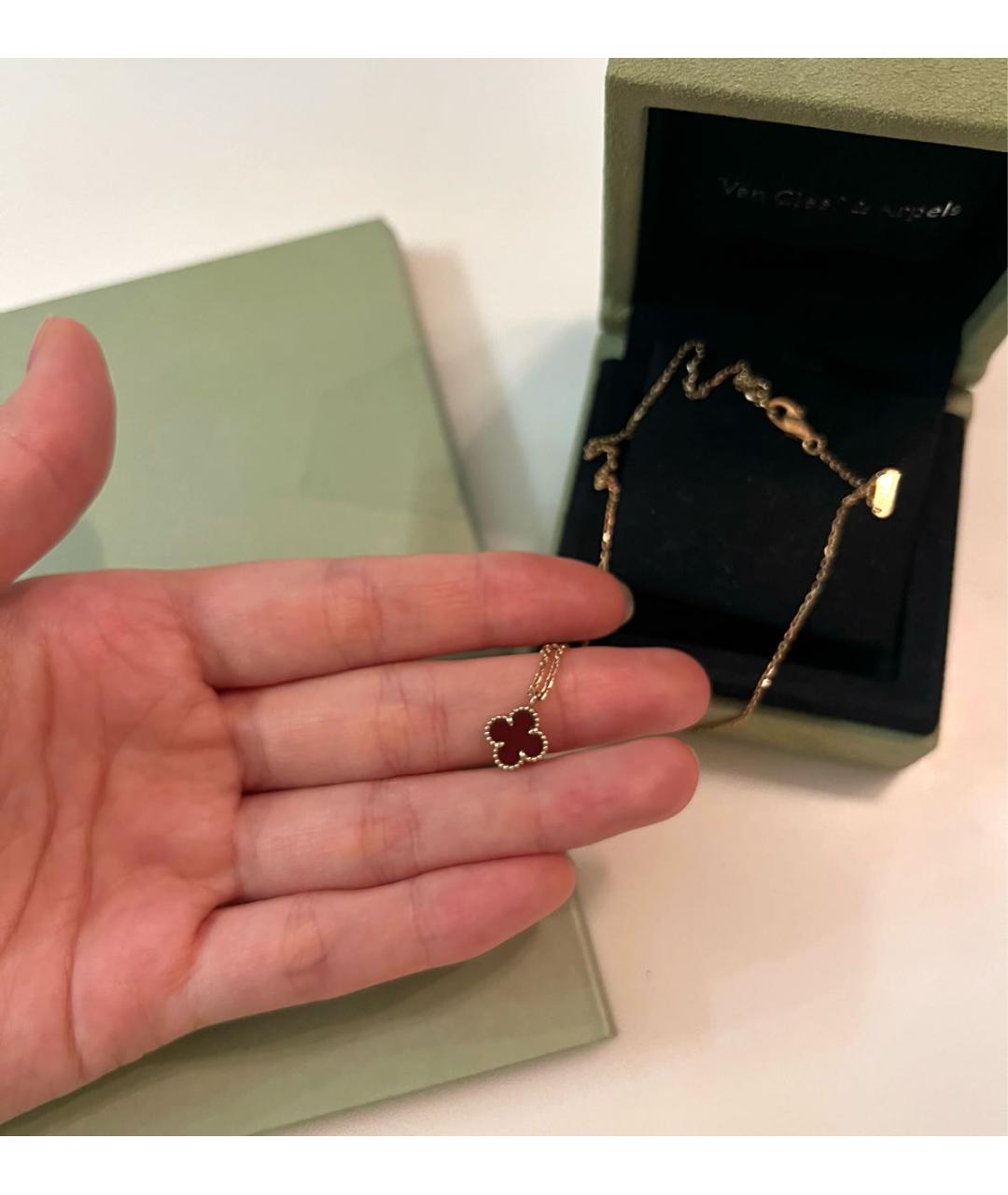 VAN CLEEF & ARPELS Красная подвеска из розового золота, фото 2