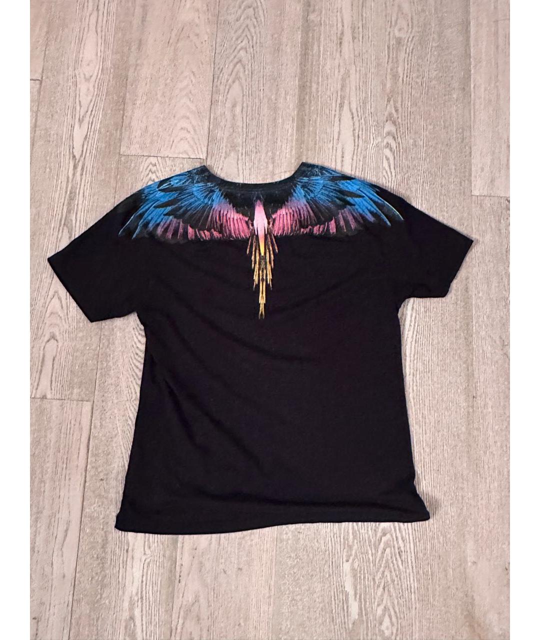 MARCELO BURLON Черная хлопковая футболка, фото 2