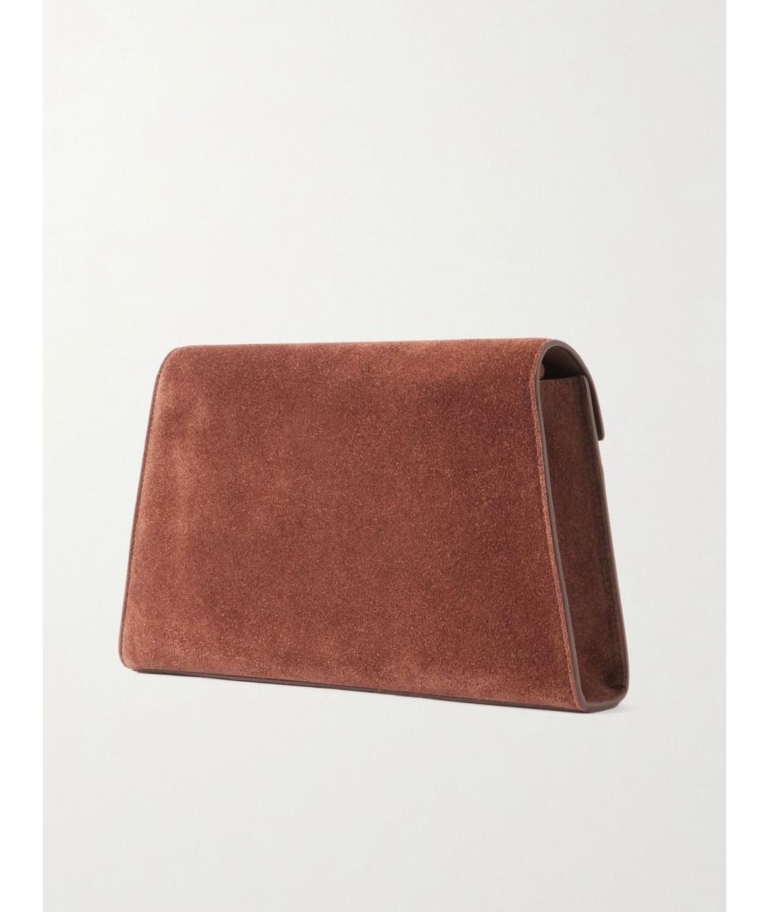 Savette Коричневая замшевая сумка через плечо, фото 4