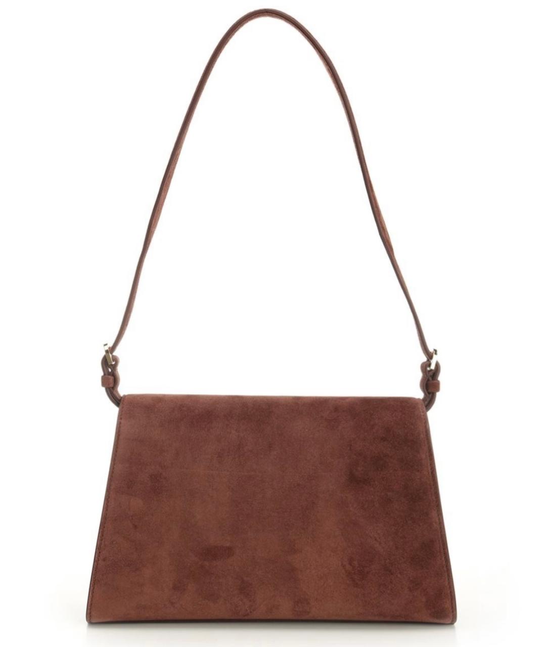 Savette Коричневая замшевая сумка через плечо, фото 9