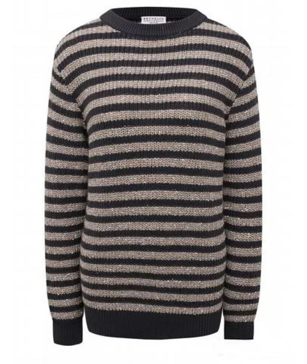 BRUNELLO CUCINELLI Синий хлопковый джемпер / свитер, фото 1