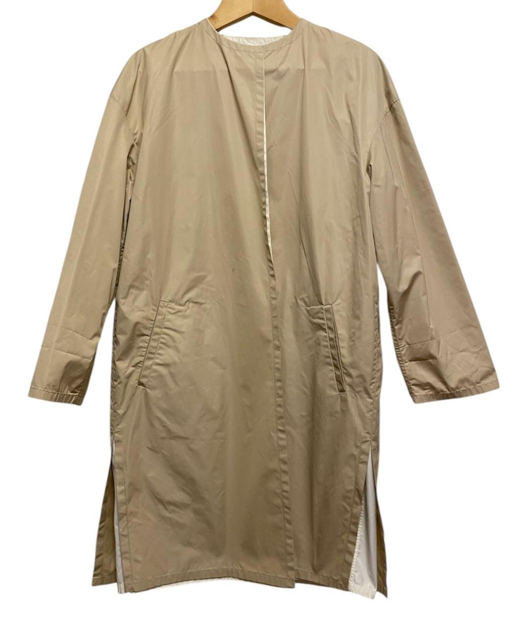 LES COPAINS Бежевый полиэстеровый тренч/плащ, фото 8