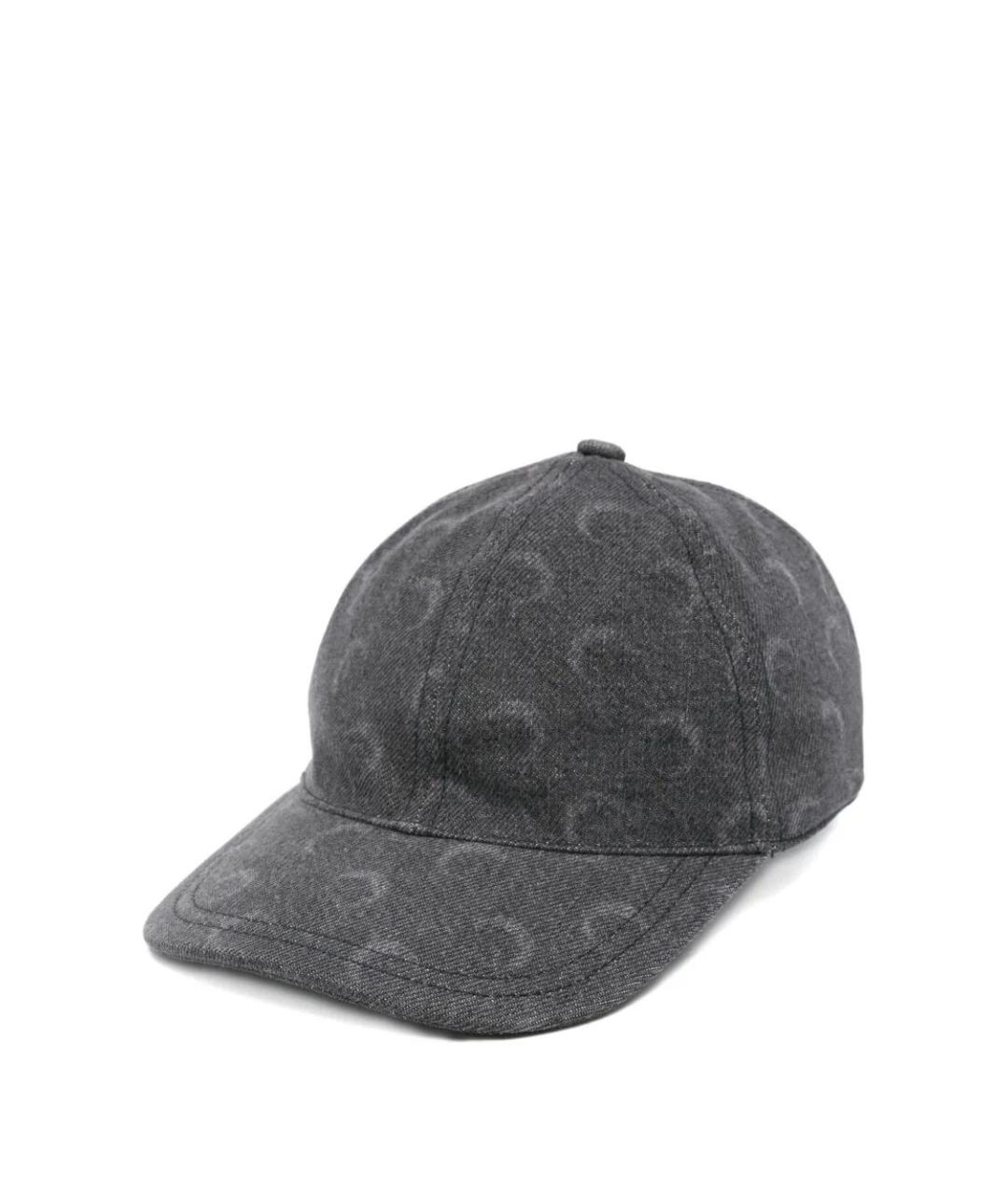 MARINE SERRE Серая хлопковая кепка, фото 1