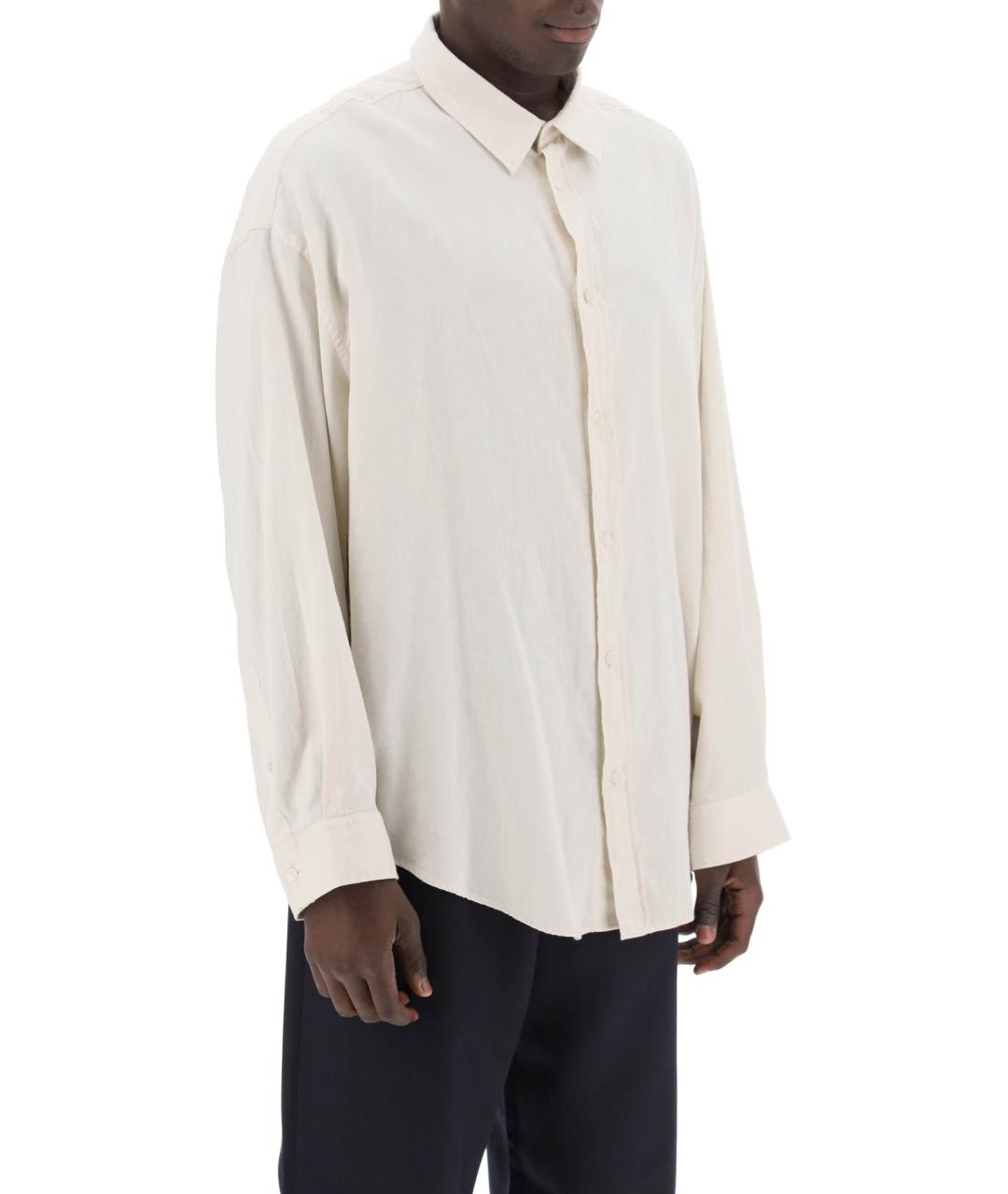 ACNE STUDIOS Белая хлопковая кэжуал рубашка, фото 2