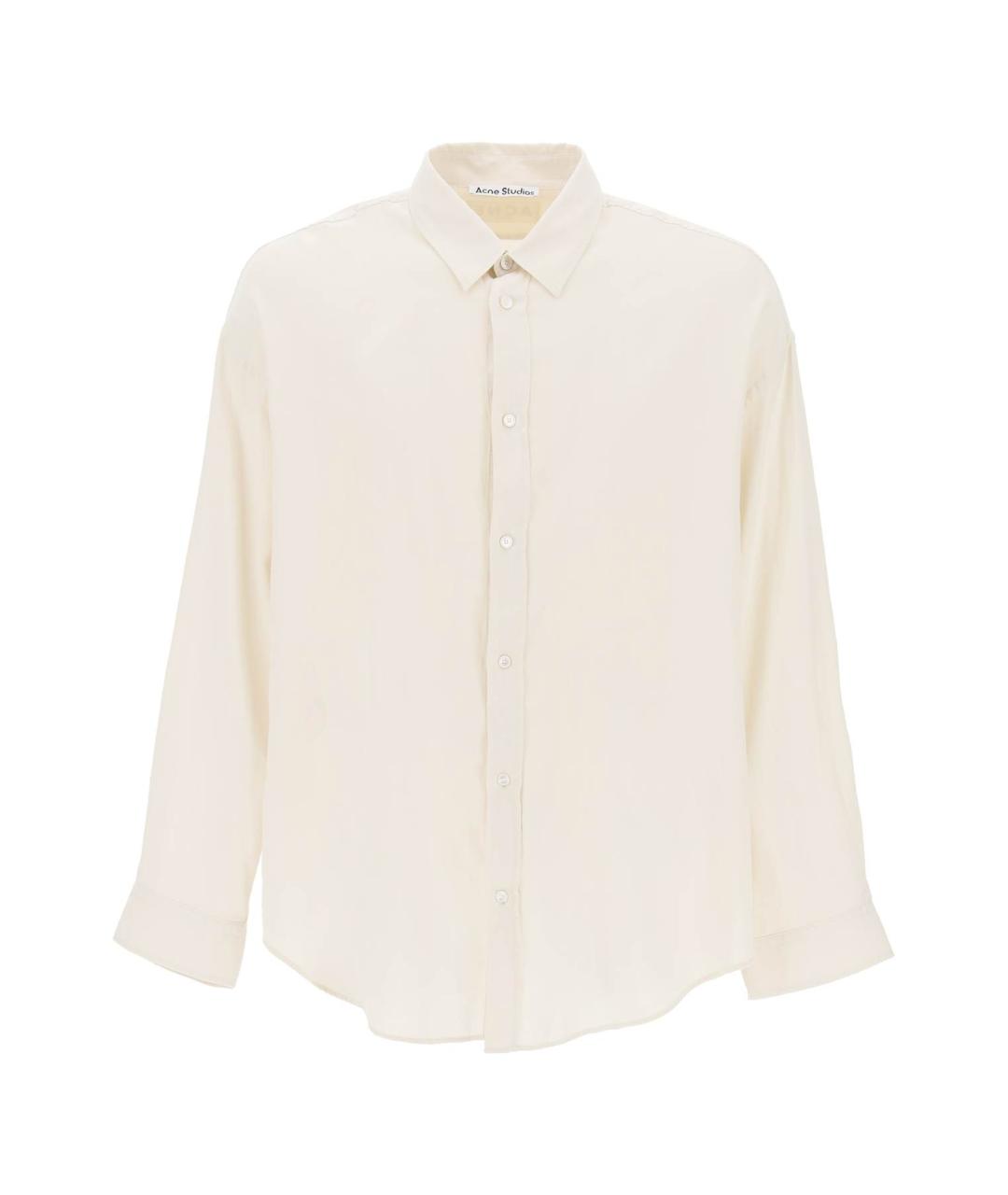 ACNE STUDIOS Белая хлопковая кэжуал рубашка, фото 1