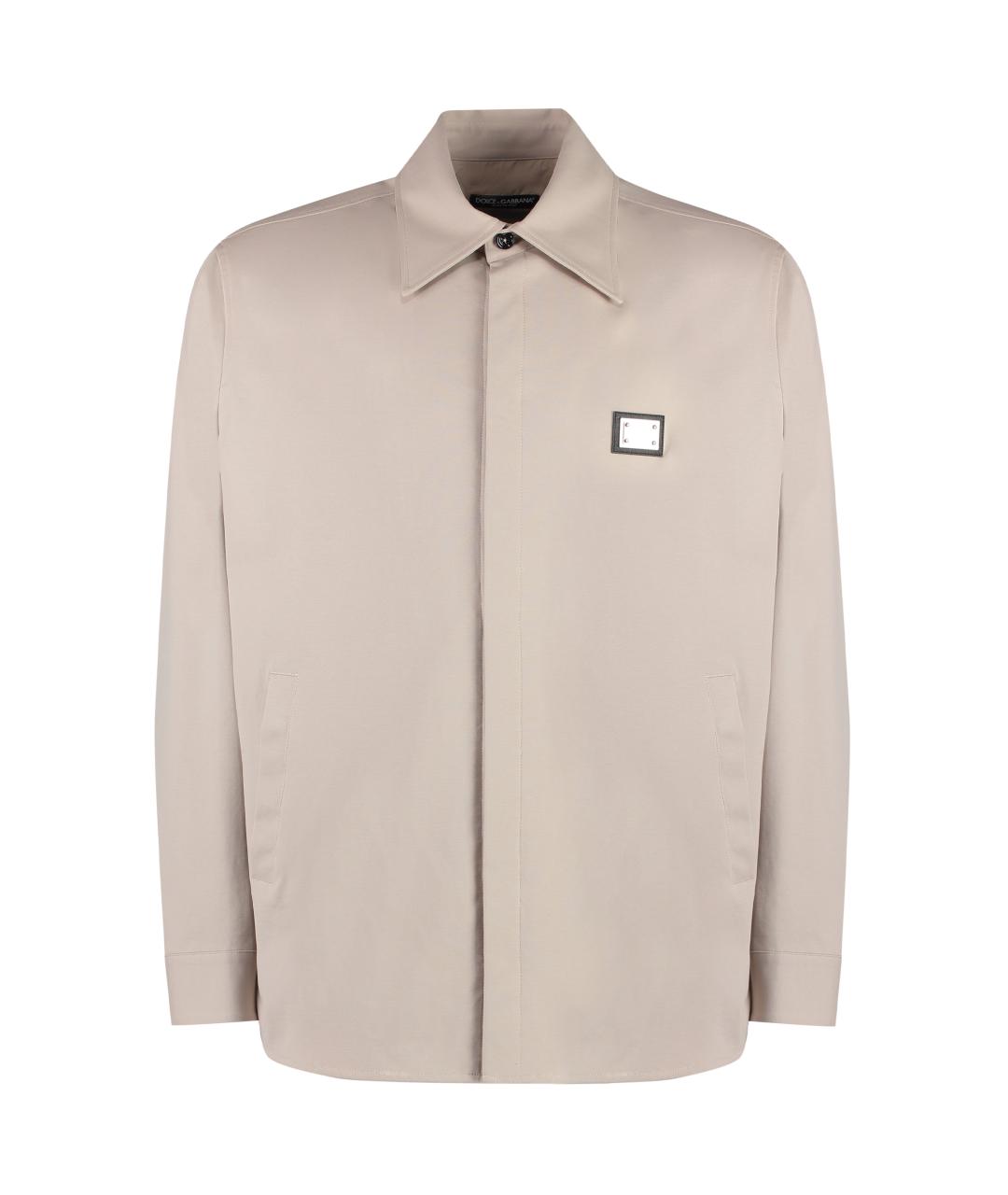 DOLCE&GABBANA Бежевая кэжуал рубашка, фото 1