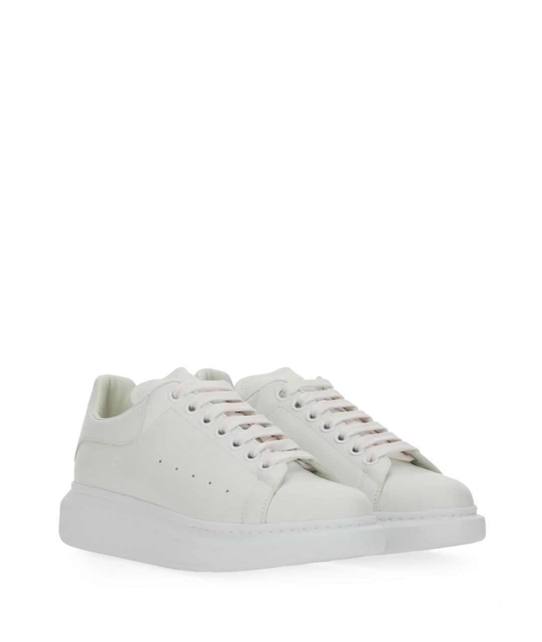 ALEXANDER MCQUEEN Белые кожаные кроссовки, фото 2