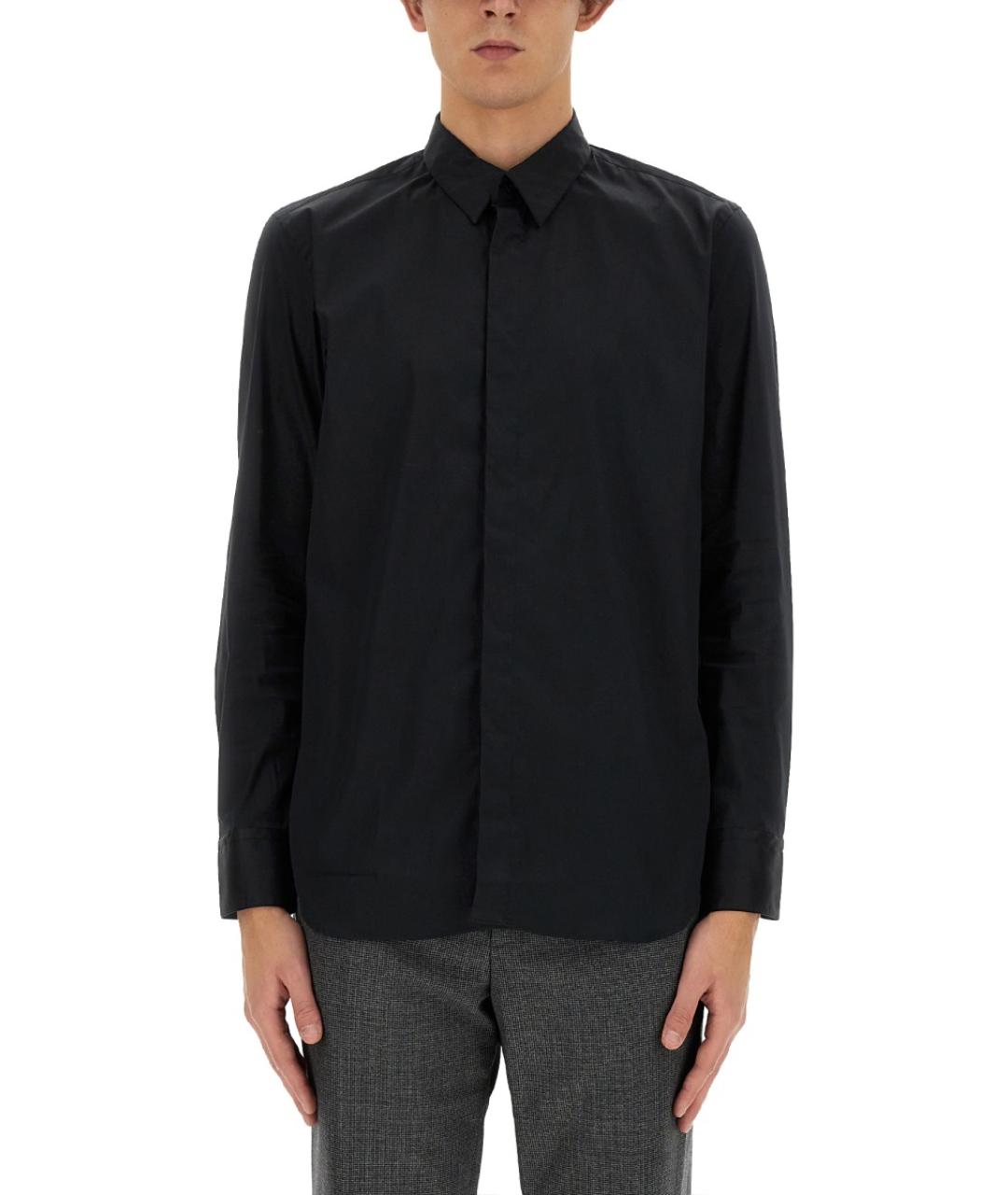 PT TORINO Черная хлопковая кэжуал рубашка, фото 6