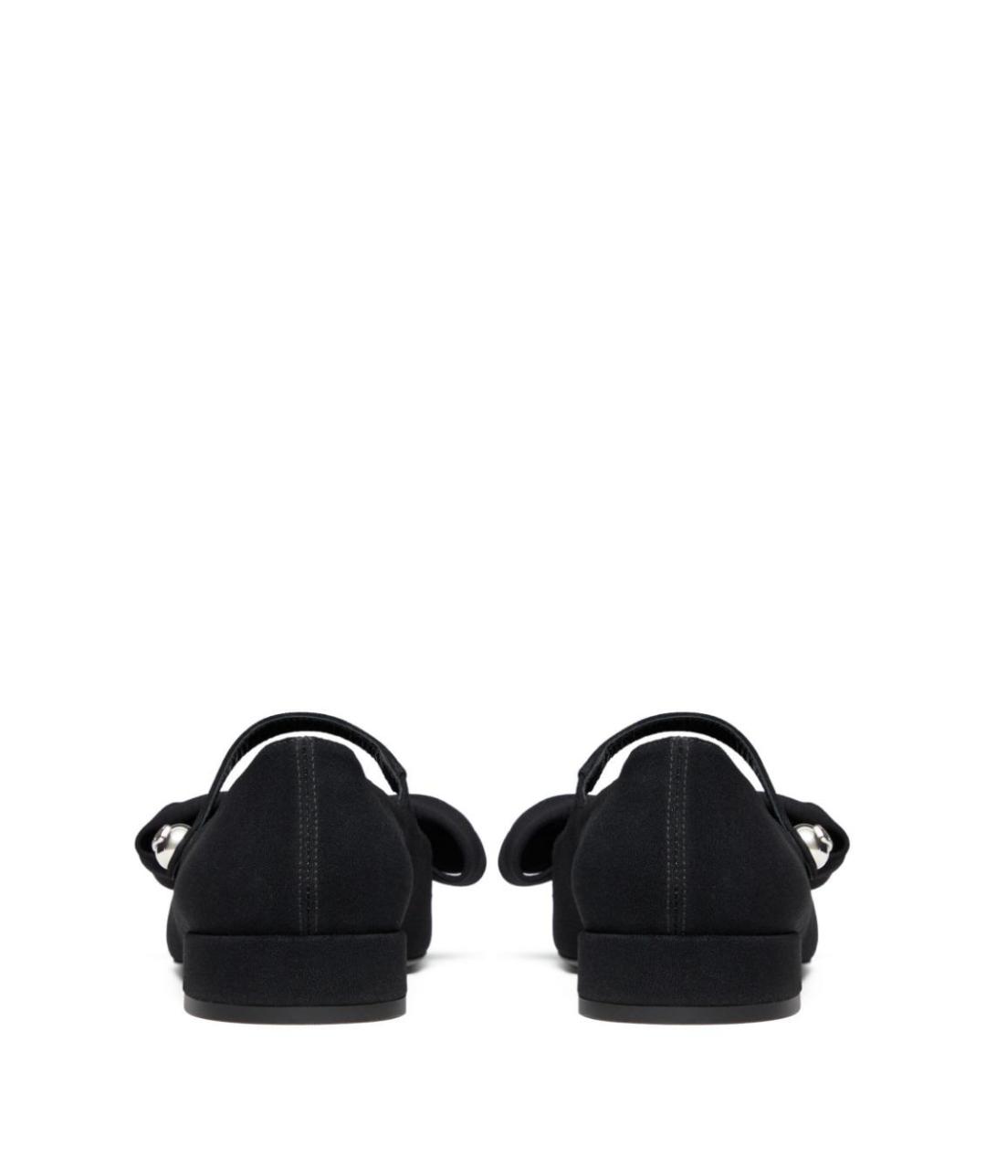 VALENTINO Черные синтетические балетки, фото 3