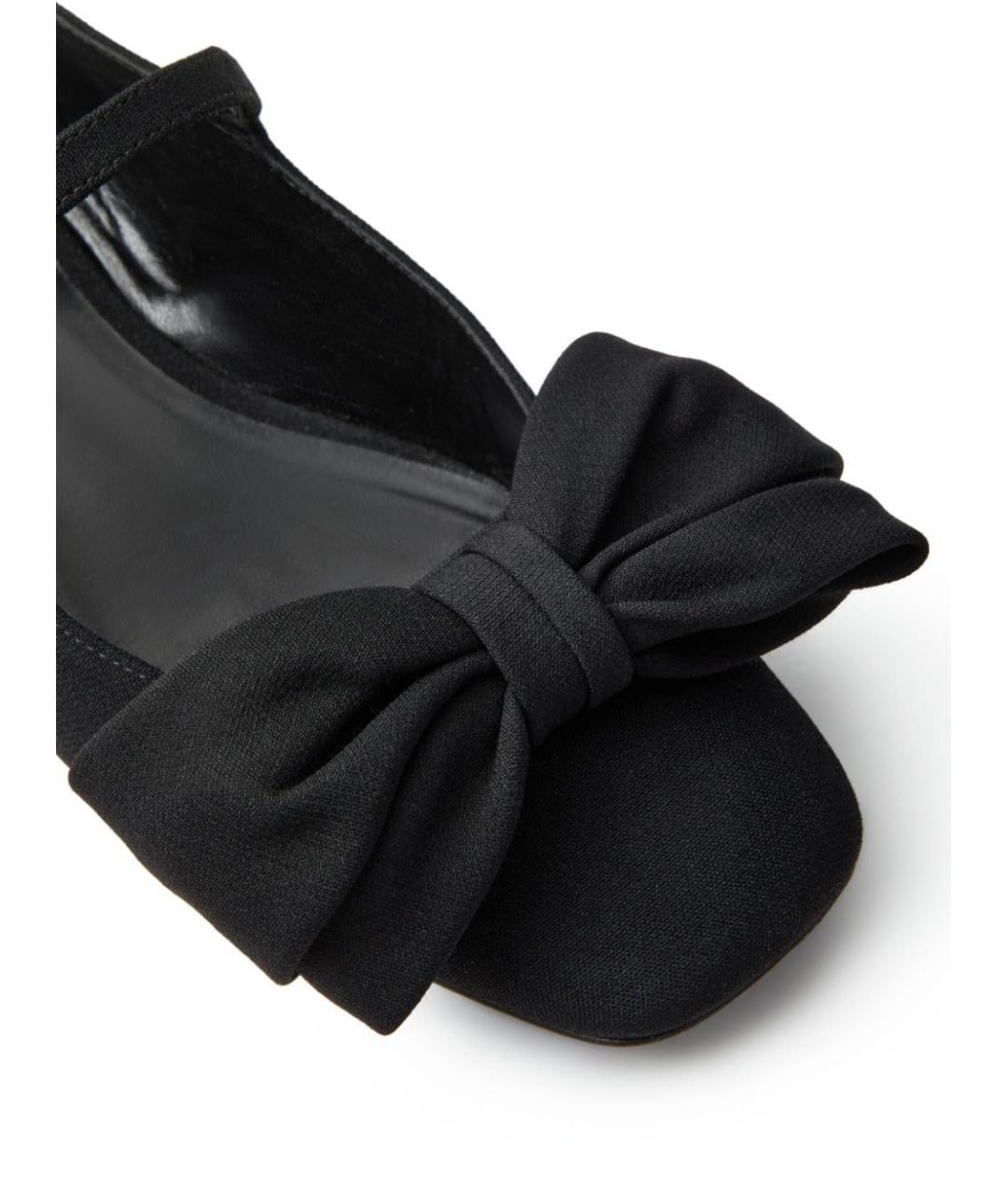 VALENTINO Черные синтетические балетки, фото 5