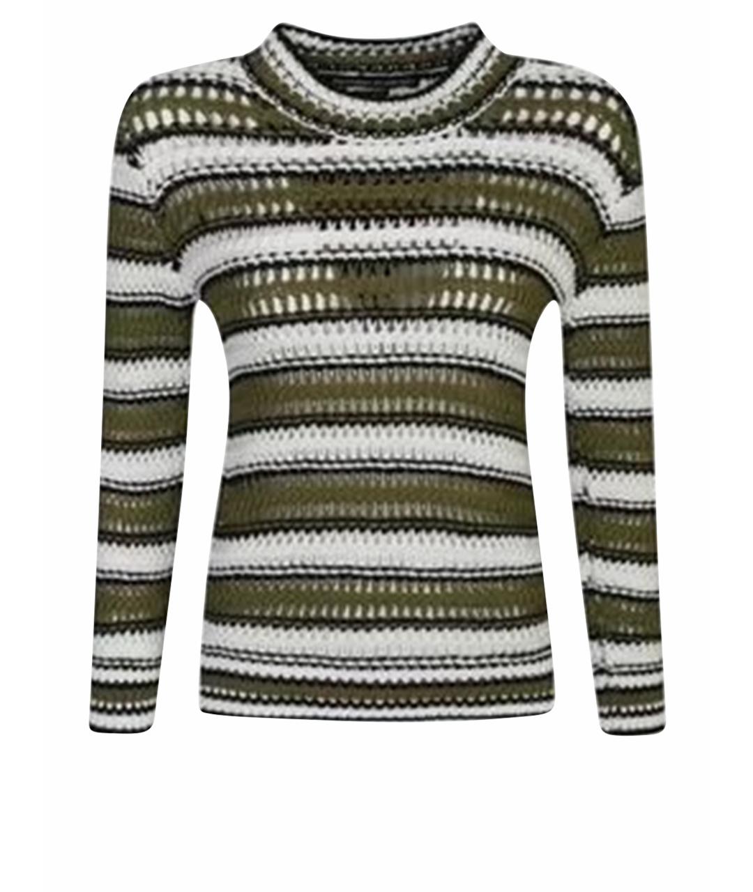 ERMANNO SCERVINO Зеленый хлопковый джемпер / свитер, фото 1