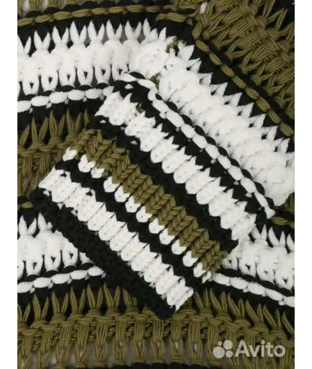 ERMANNO SCERVINO Зеленый хлопковый джемпер / свитер, фото 9