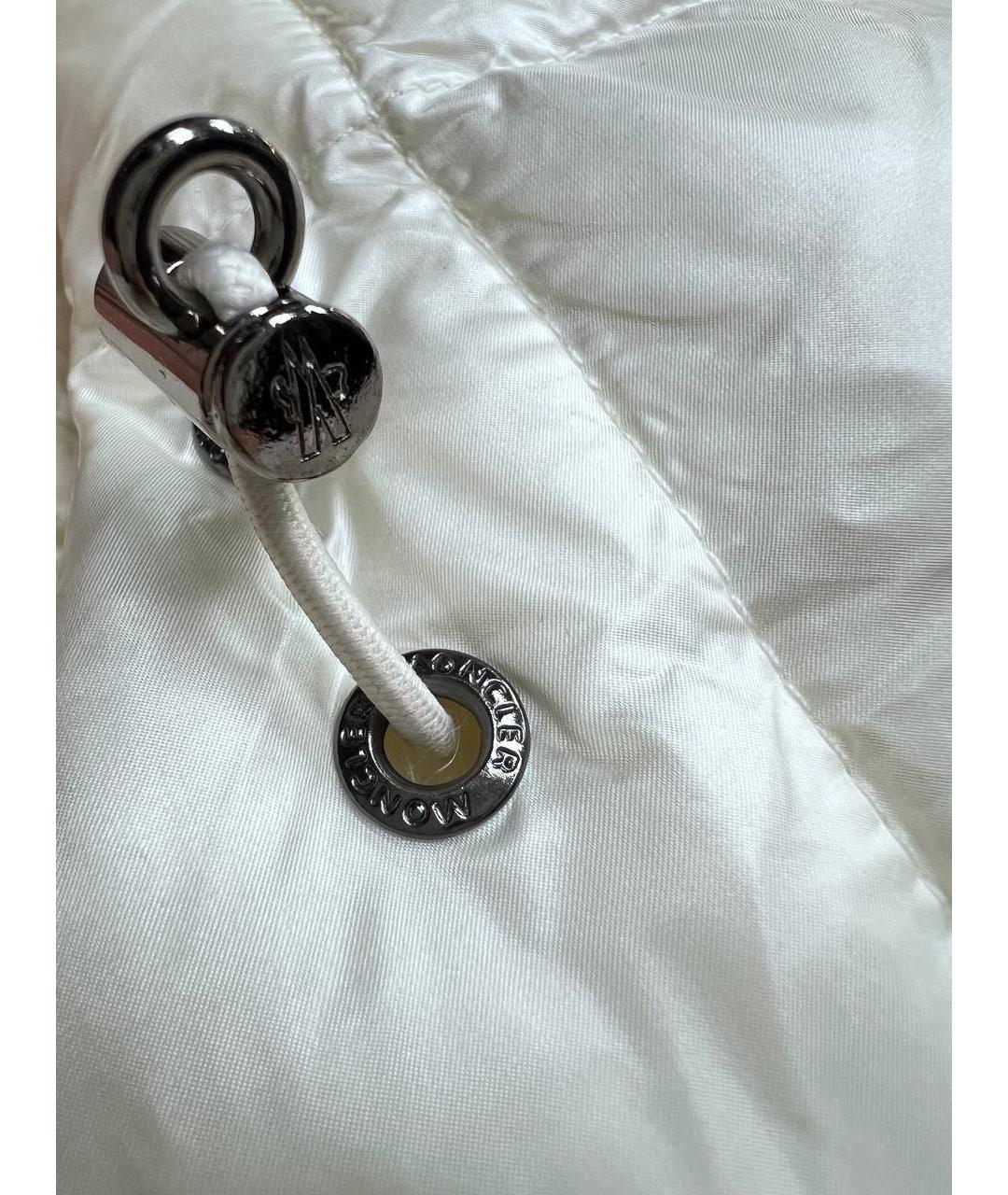 MONCLER Белый полиамидовый жилет, фото 7