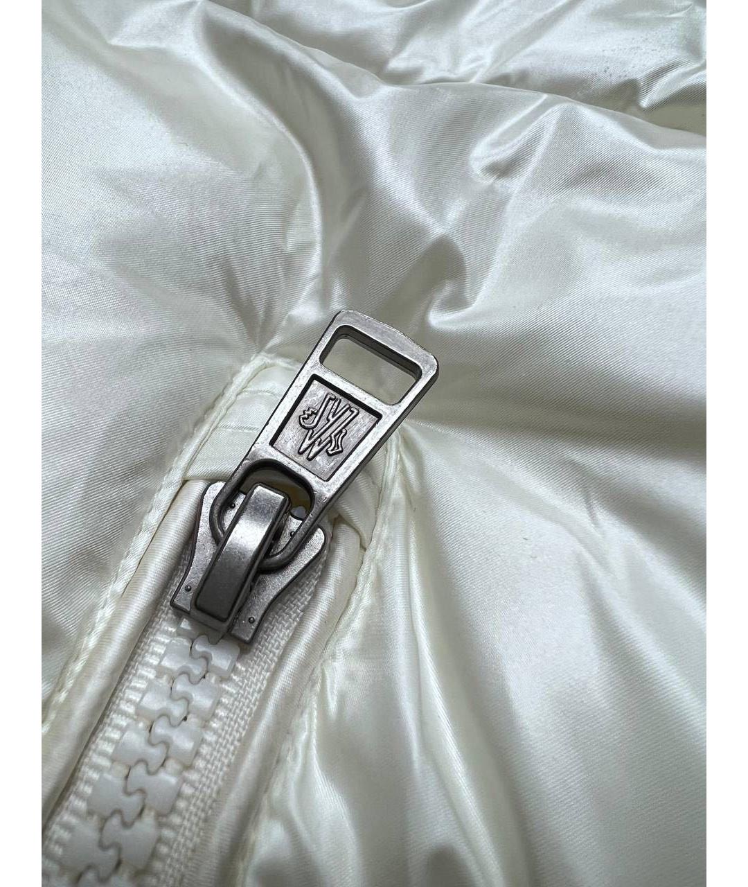 MONCLER Белый полиамидовый жилет, фото 8