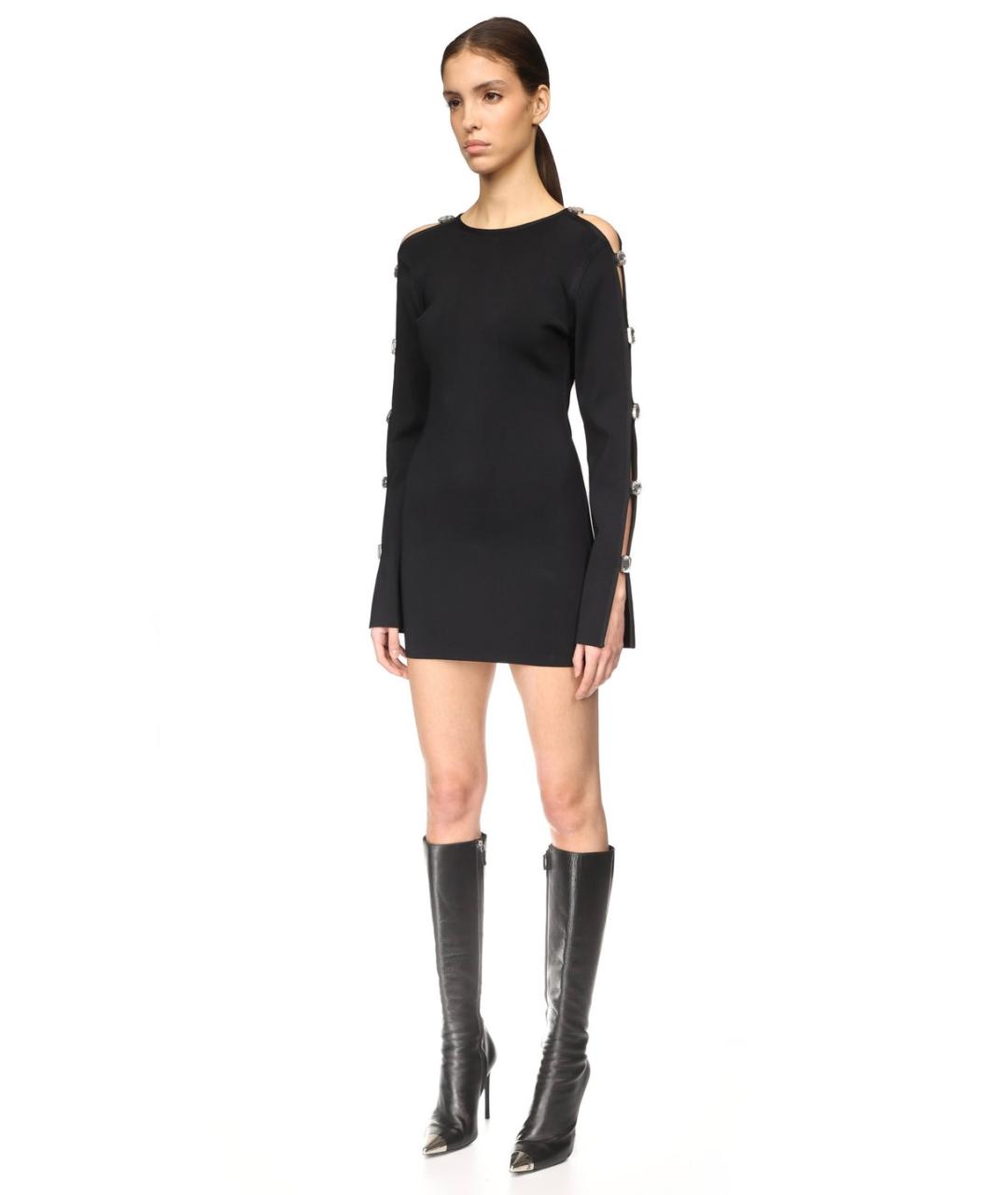 DAVID KOMA Черное коктейльное платье, фото 9