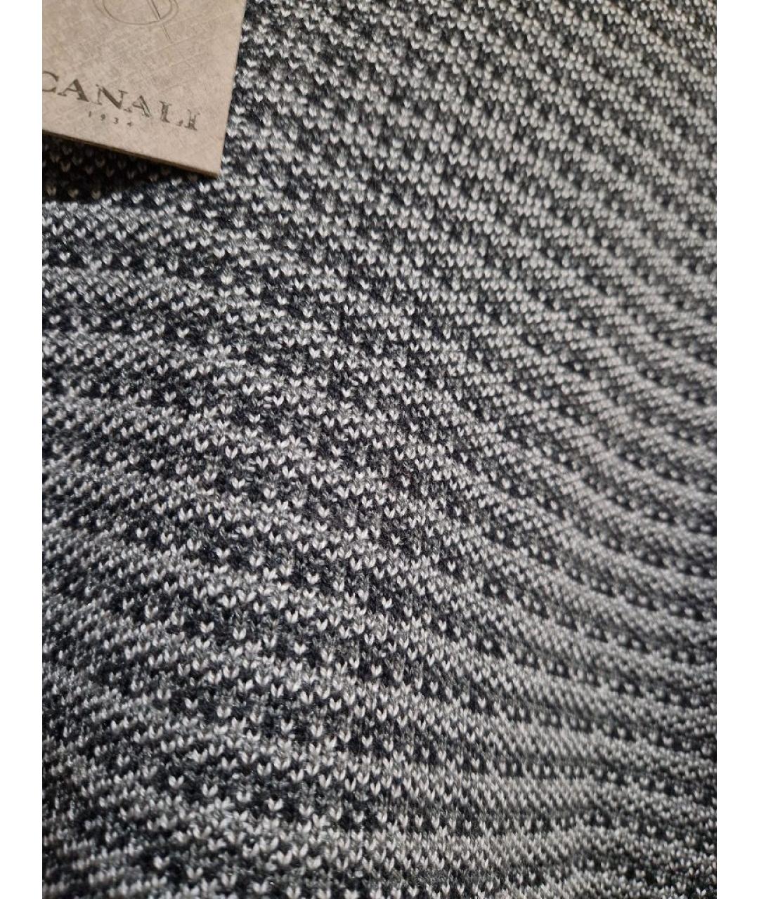 CANALI Серый шерстяной джемпер / свитер, фото 5