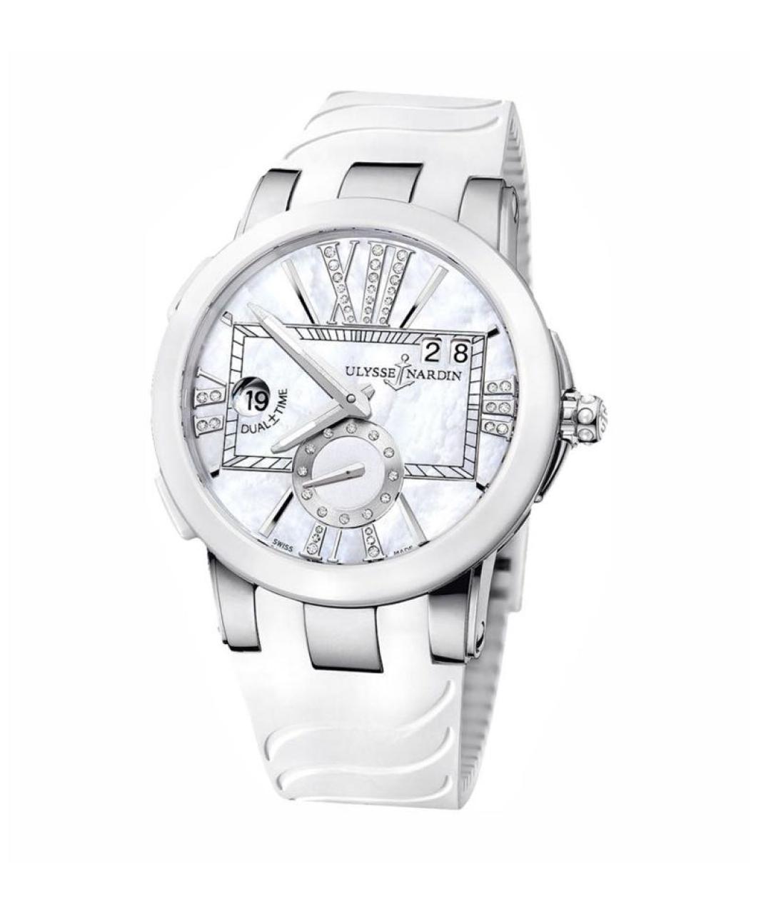 Ulysse Nardin Белые керамические часы, фото 5