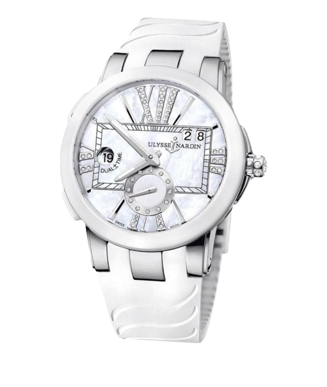 Ulysse Nardin Белые керамические часы, фото 1