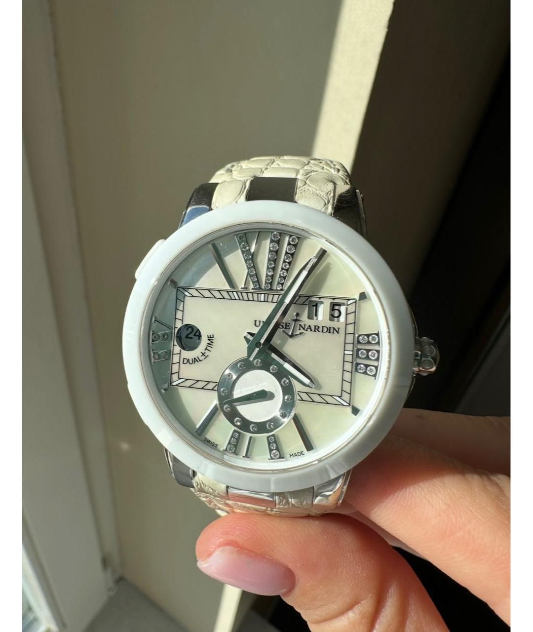 Ulysse Nardin Белые керамические часы, фото 2