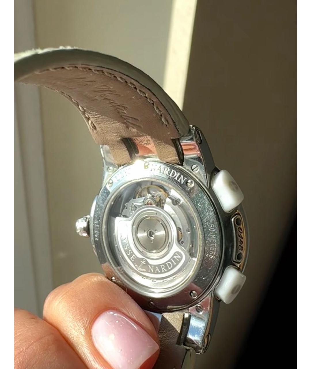 Ulysse Nardin Белые керамические часы, фото 4