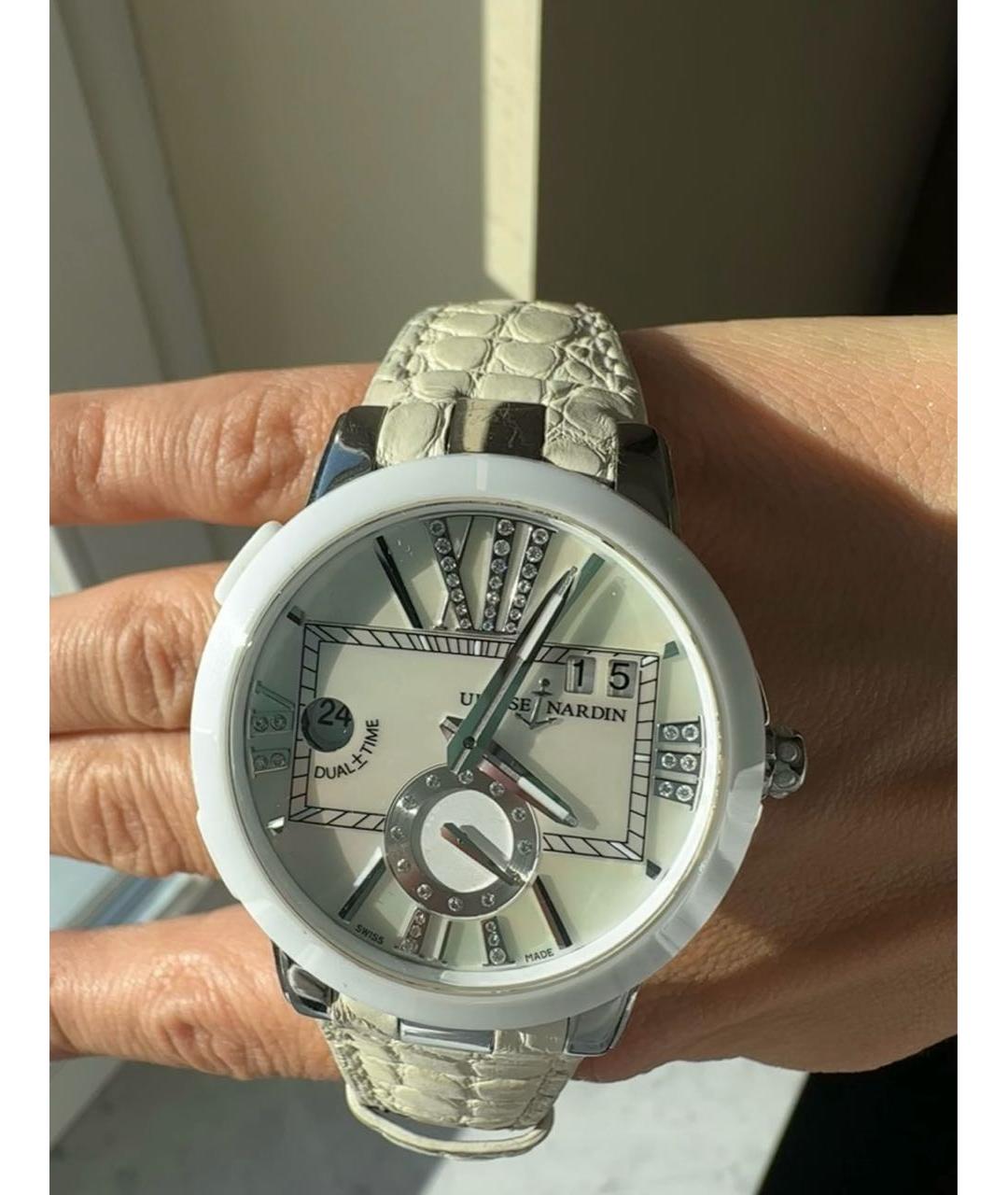 Ulysse Nardin Белые керамические часы, фото 3