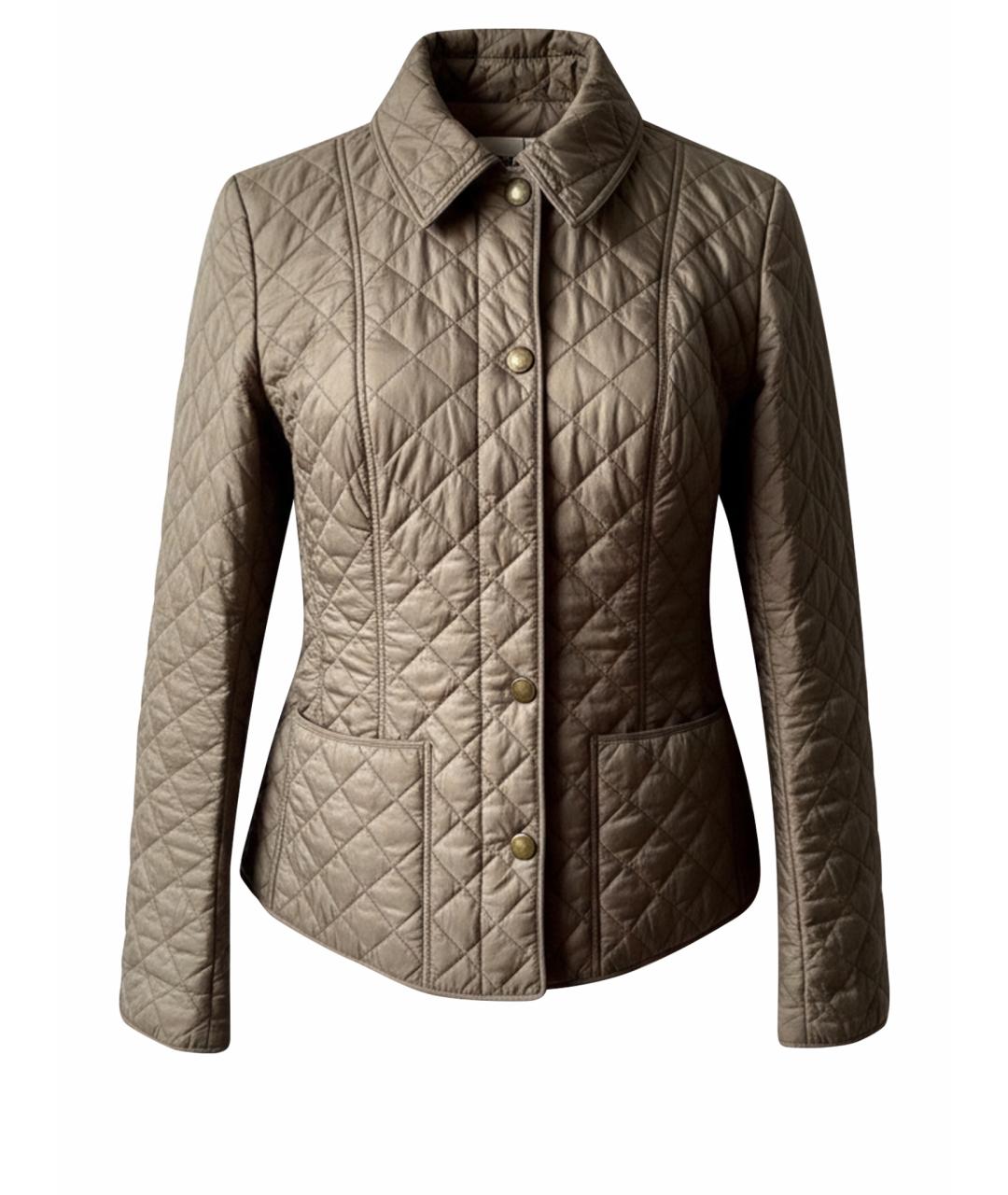 BURBERRY Бежевая полиамидовая куртка, фото 1