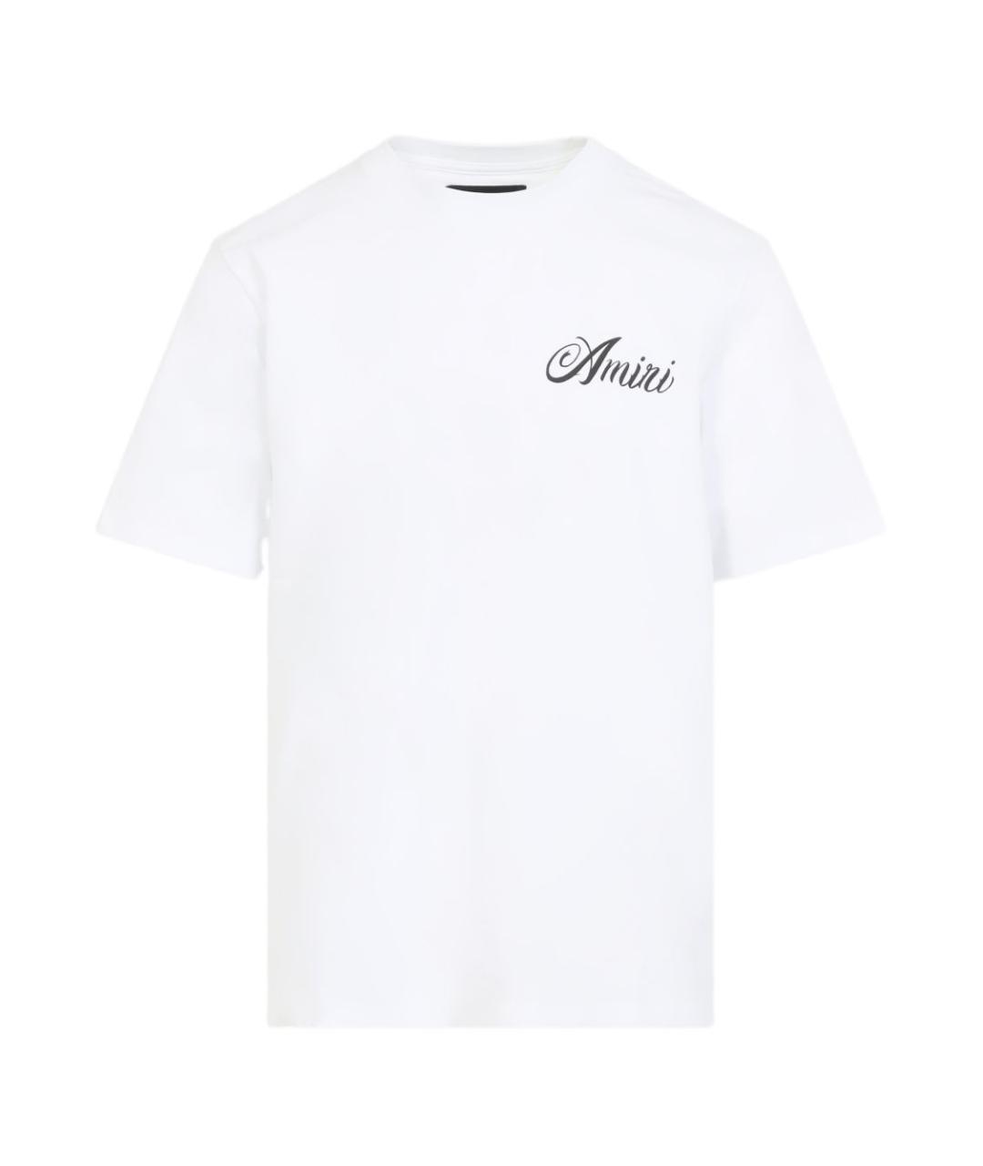 AMIRI Белая хлопковая футболка, фото 1