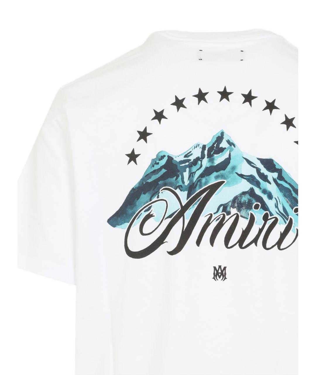 AMIRI Белая хлопковая футболка, фото 2