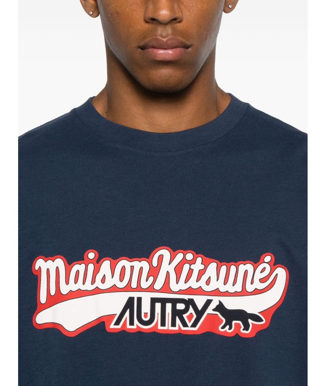 AUTRY Синяя футболка, фото 4