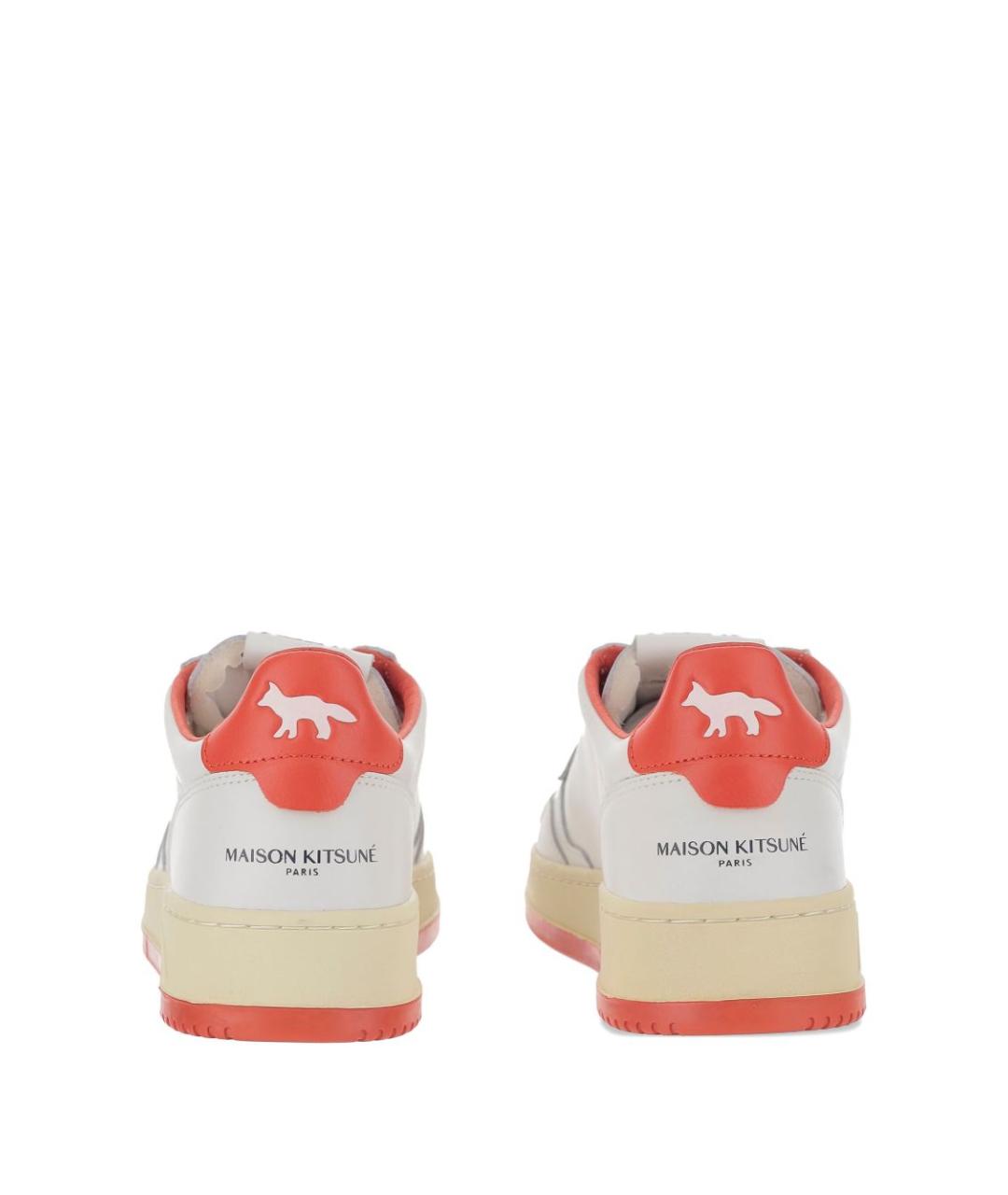 AUTRY Белые кожаные низкие кроссовки / кеды, фото 5