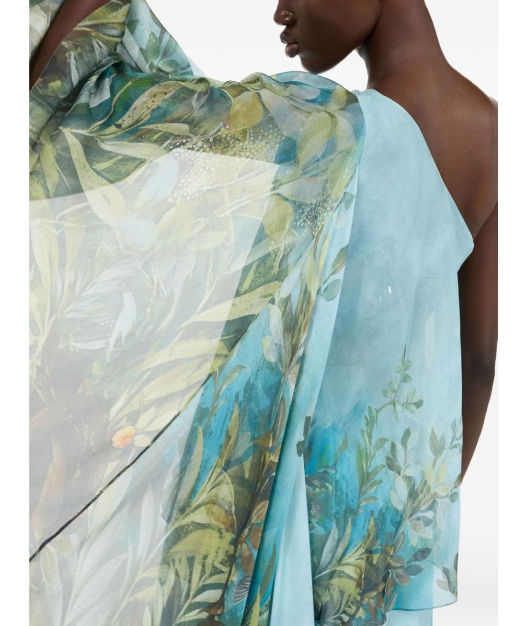 ROBERTO CAVALLI Мульти шелковое вечернее платье, фото 2