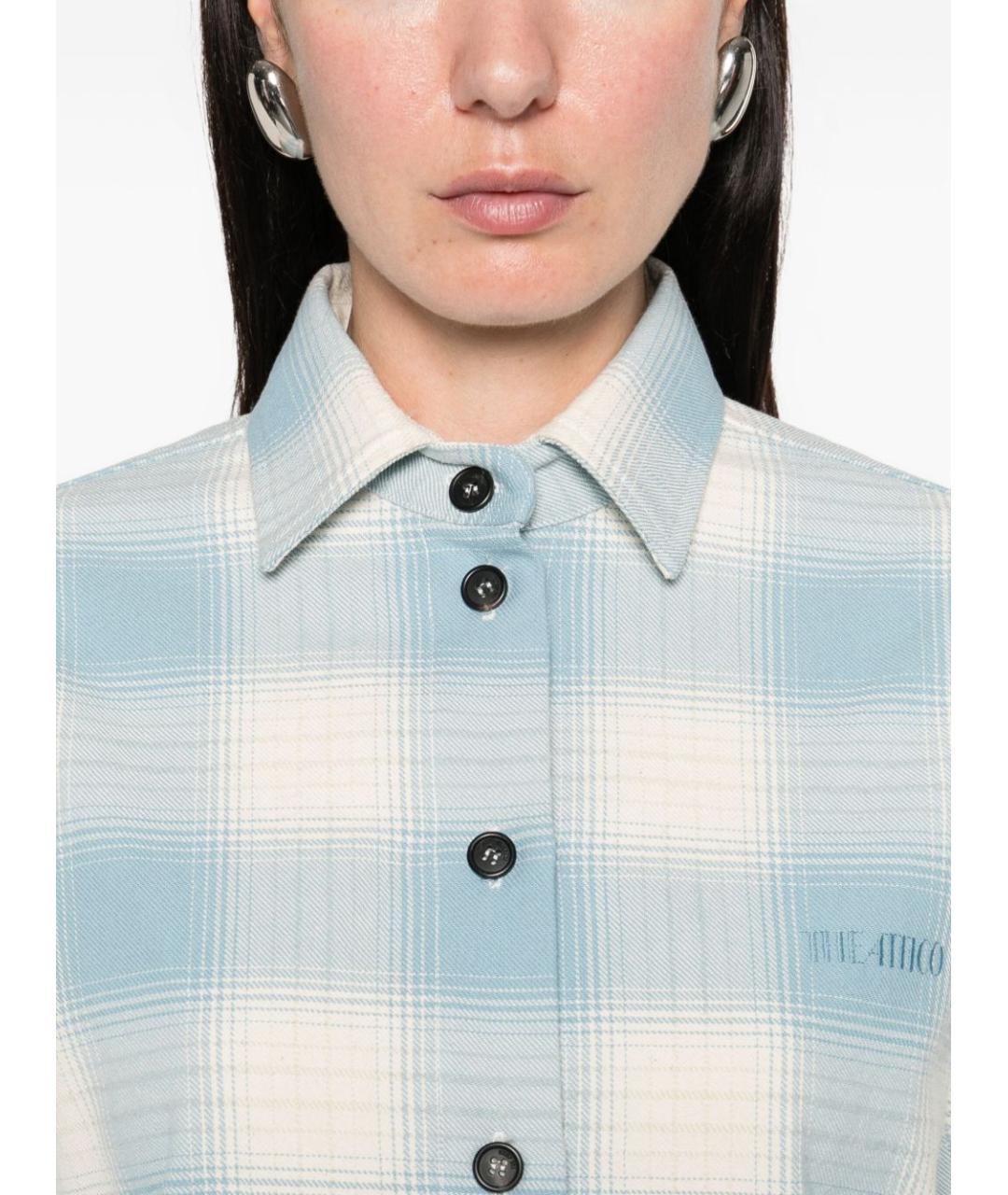 THE ATTICO Мульти шерстяная рубашка, фото 3