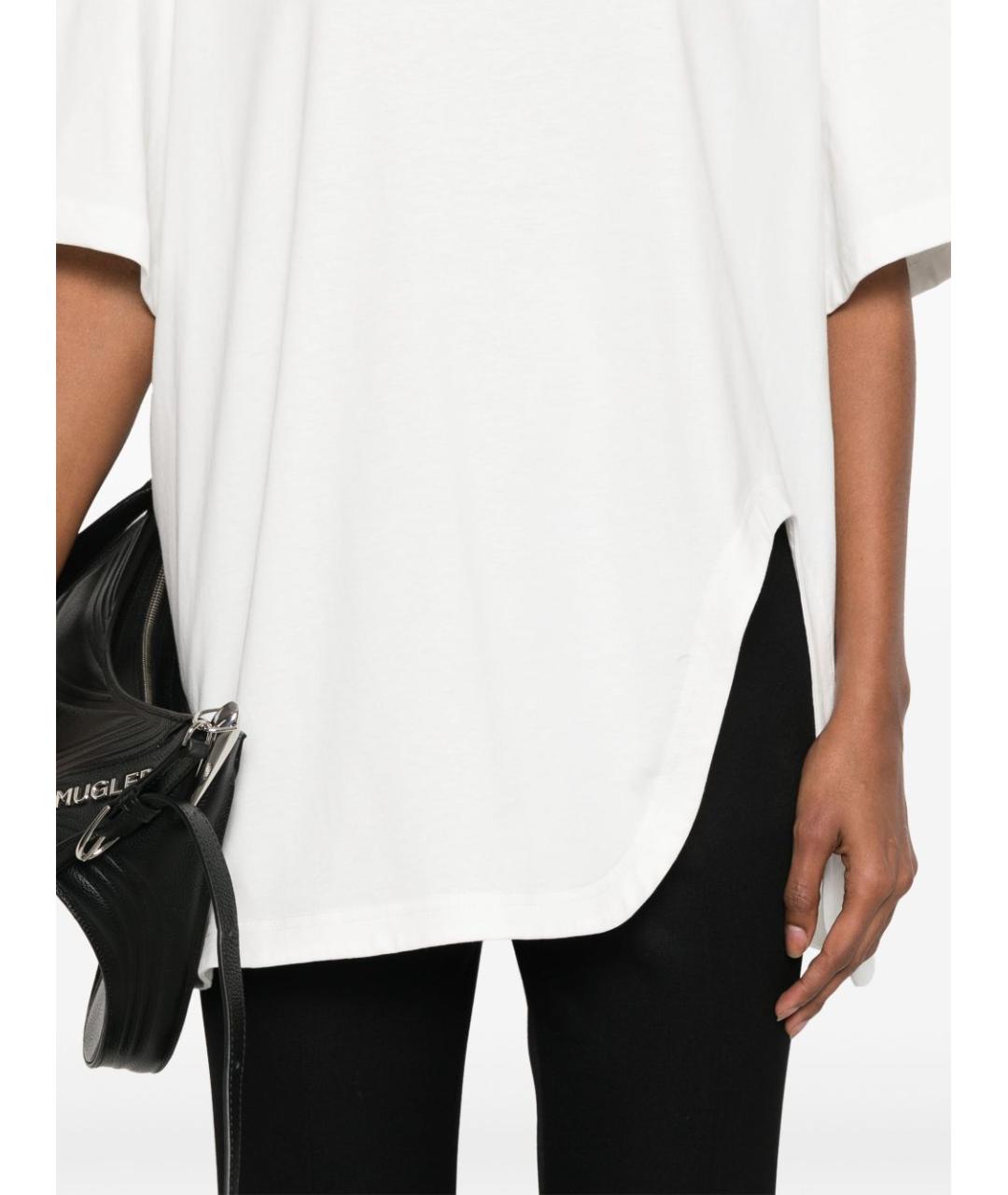 THE ATTICO Белая хлопковая футболка, фото 5