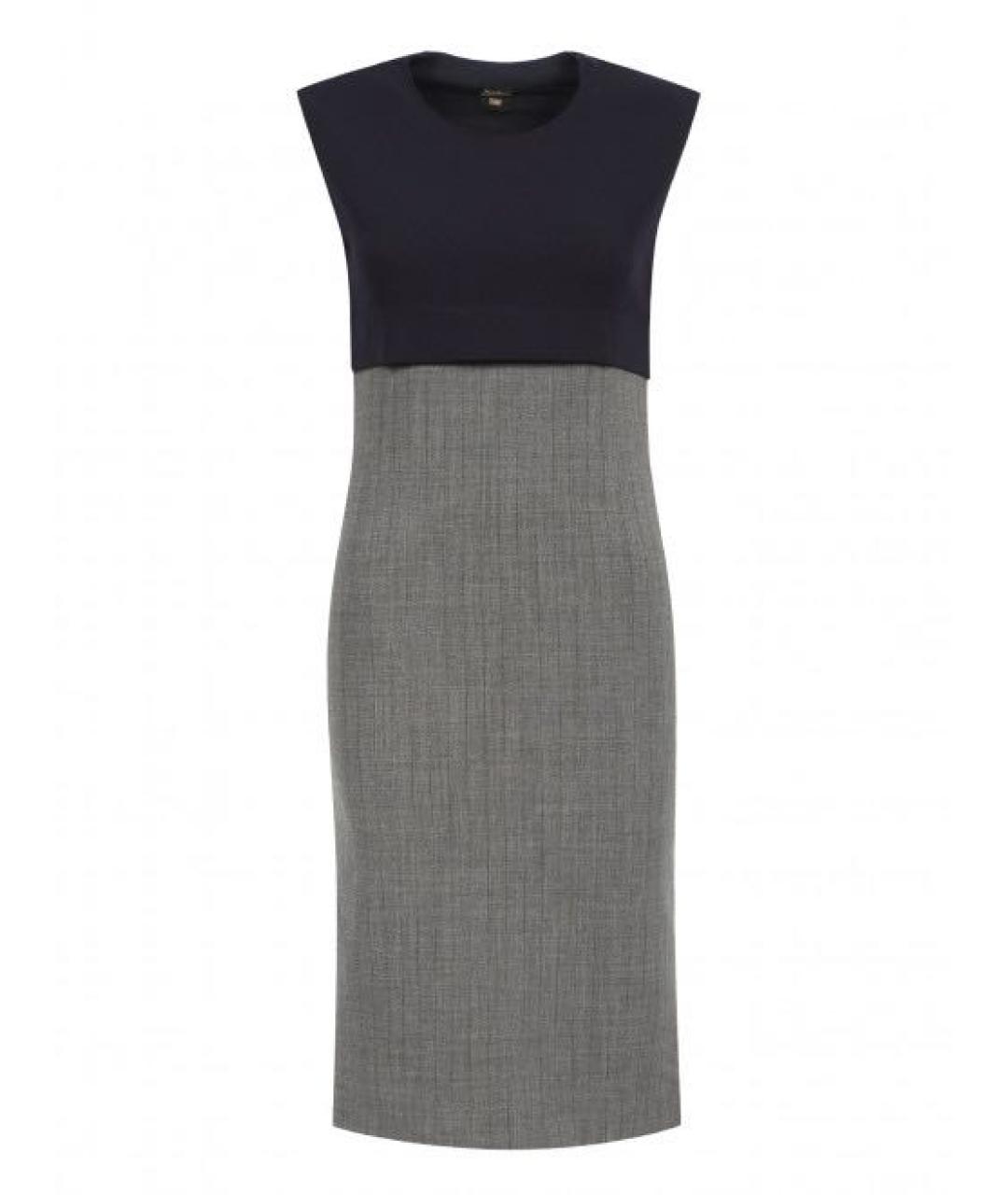 JEAN PAUL GAULTIER Серое шерстяное повседневное платье, фото 1