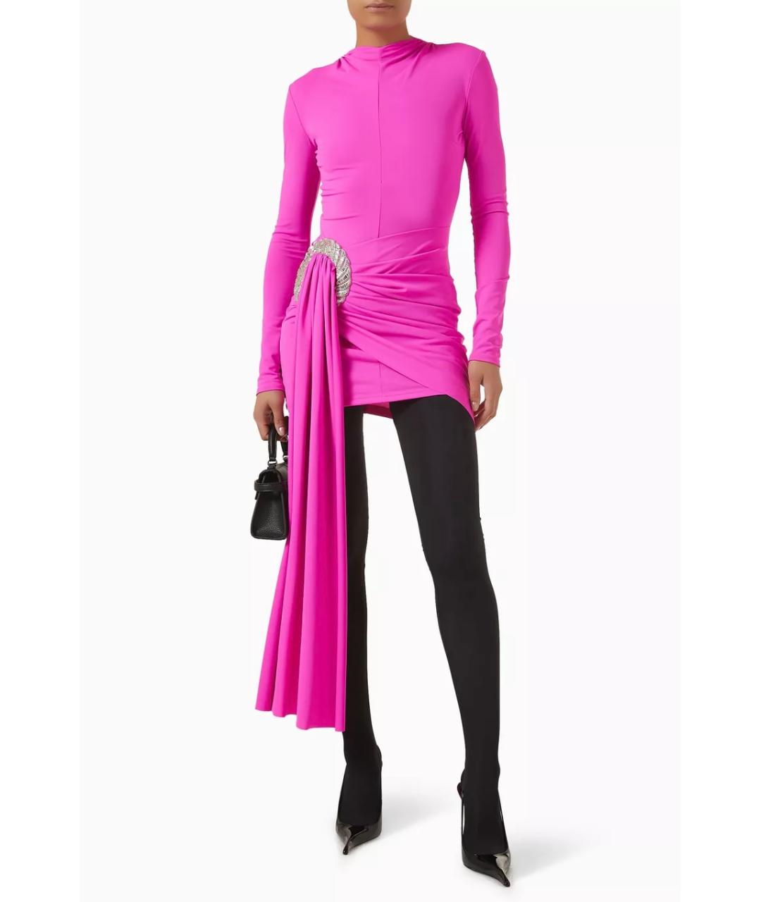 DAVID KOMA Розовое коктейльное платье, фото 2